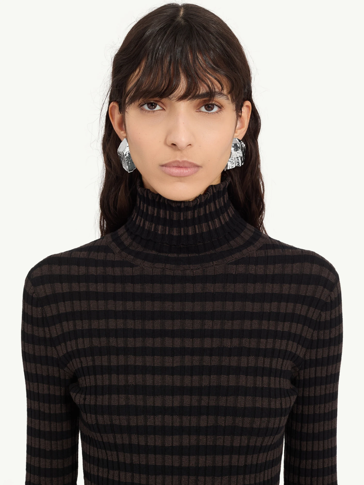 Серьги MM6 Maison Margiela Rock Hoop Earrings