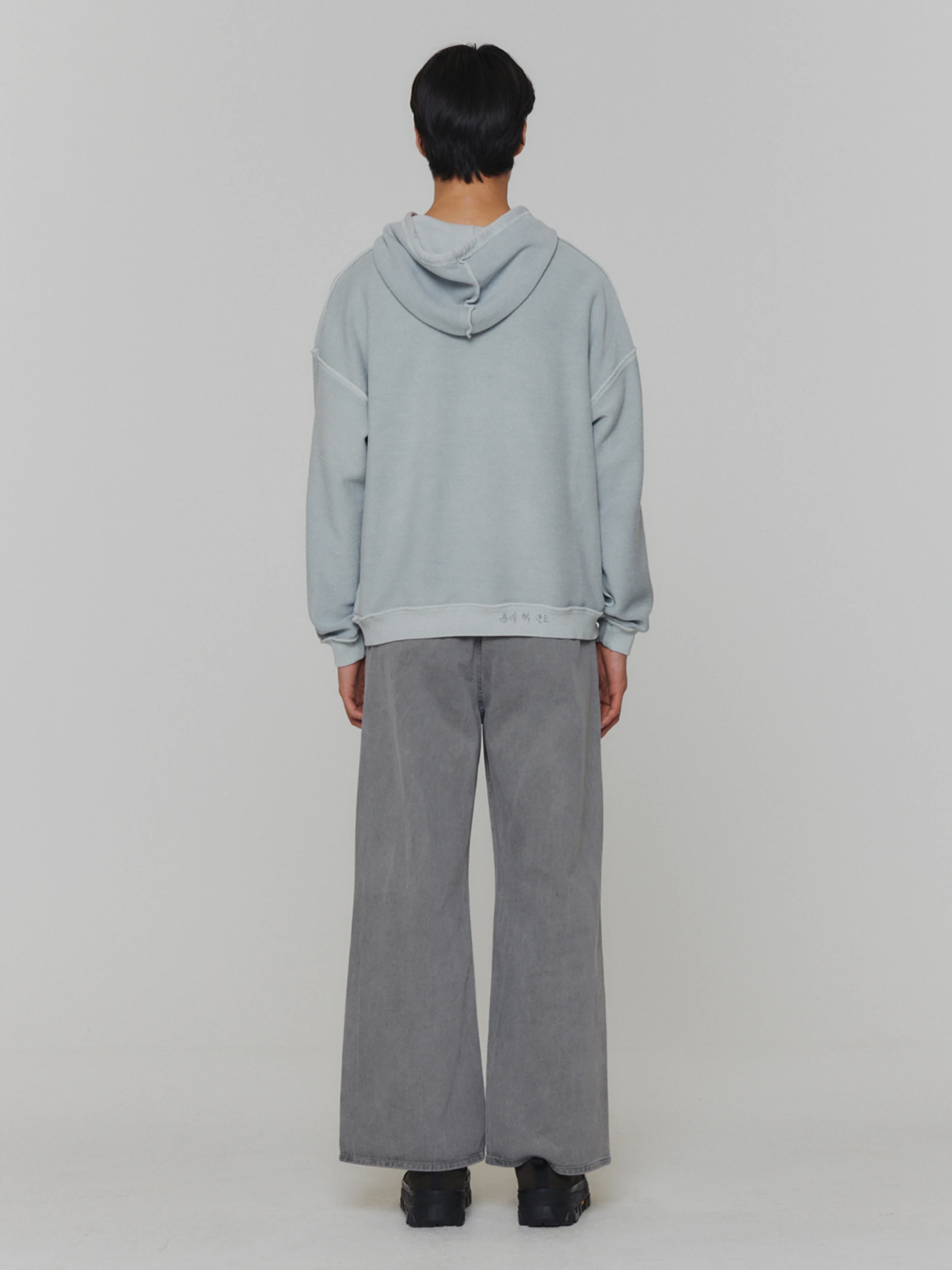 Худи AMOMENTO Garment Dyed Hoodie Mint