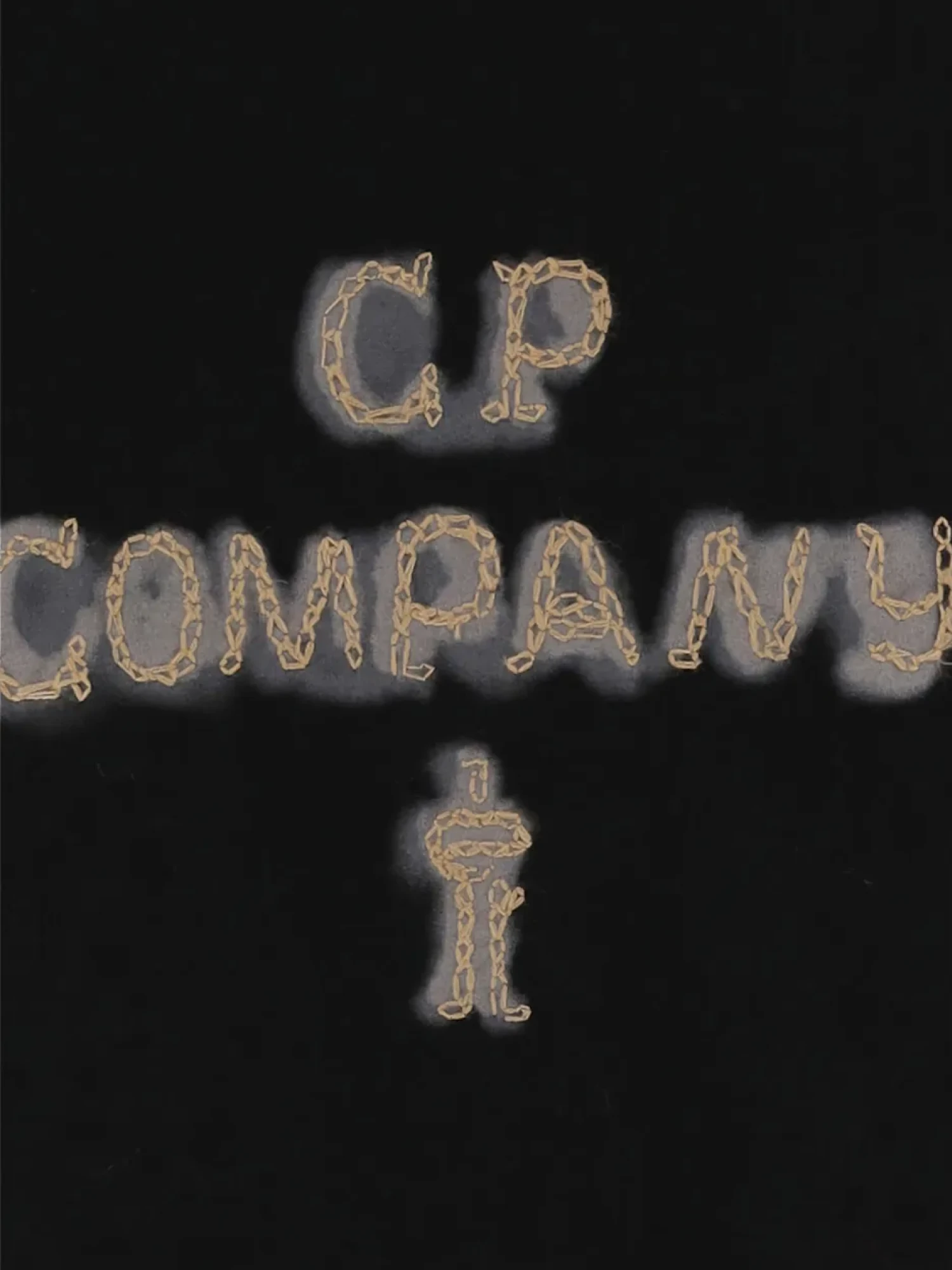 Футболка C.P. Company Mercerized 30/2 Jersey Twisted Logo Black