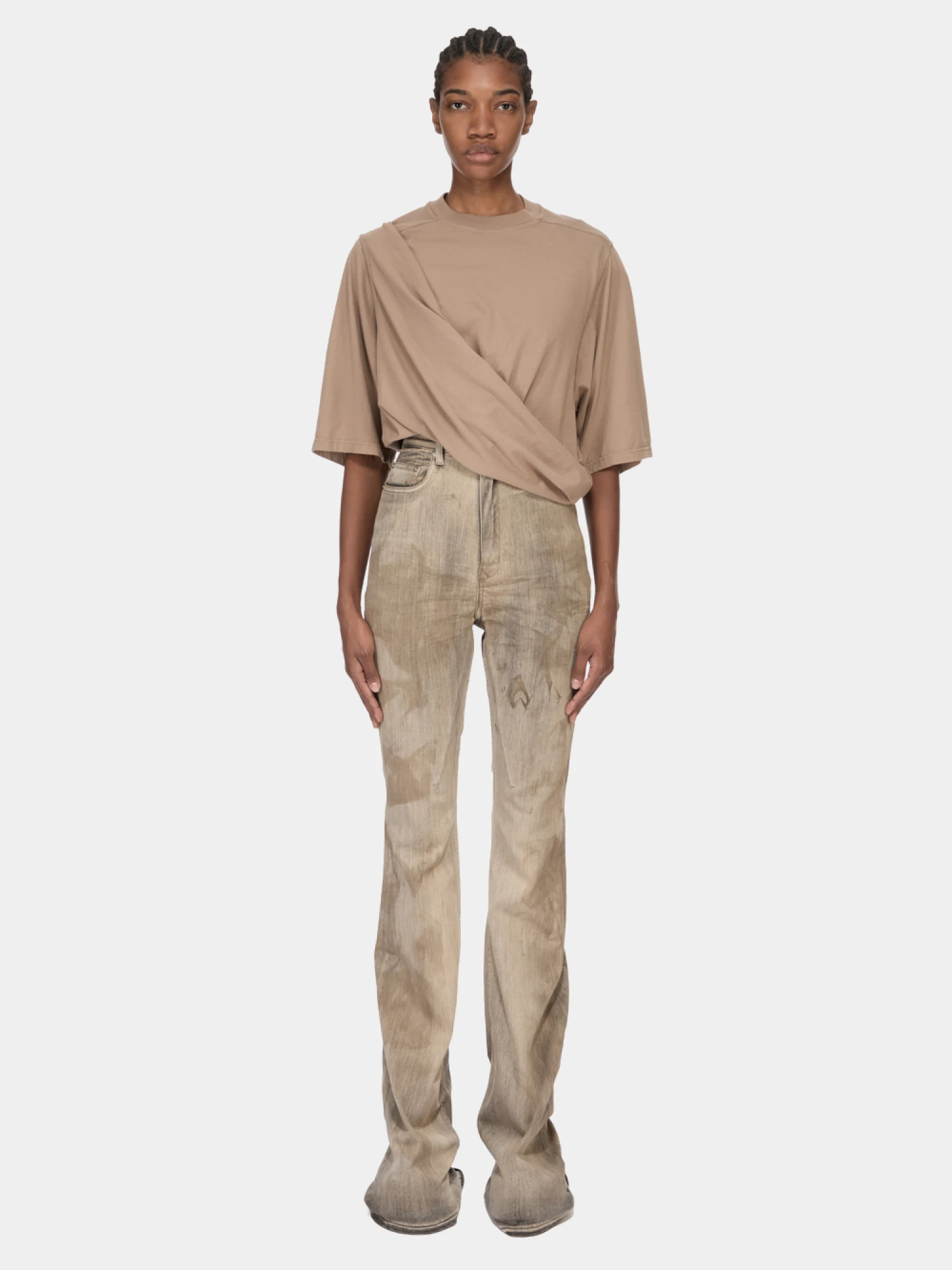 Женские джинсы RICK OWENS DRKSHDW Bolan Bootcut Dust