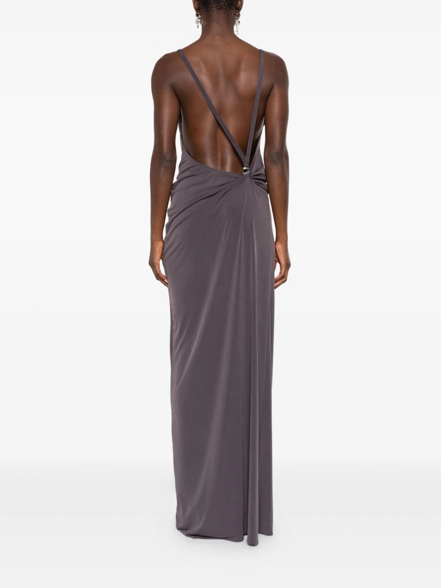 Женское платье Coperni Logo Dress Brown