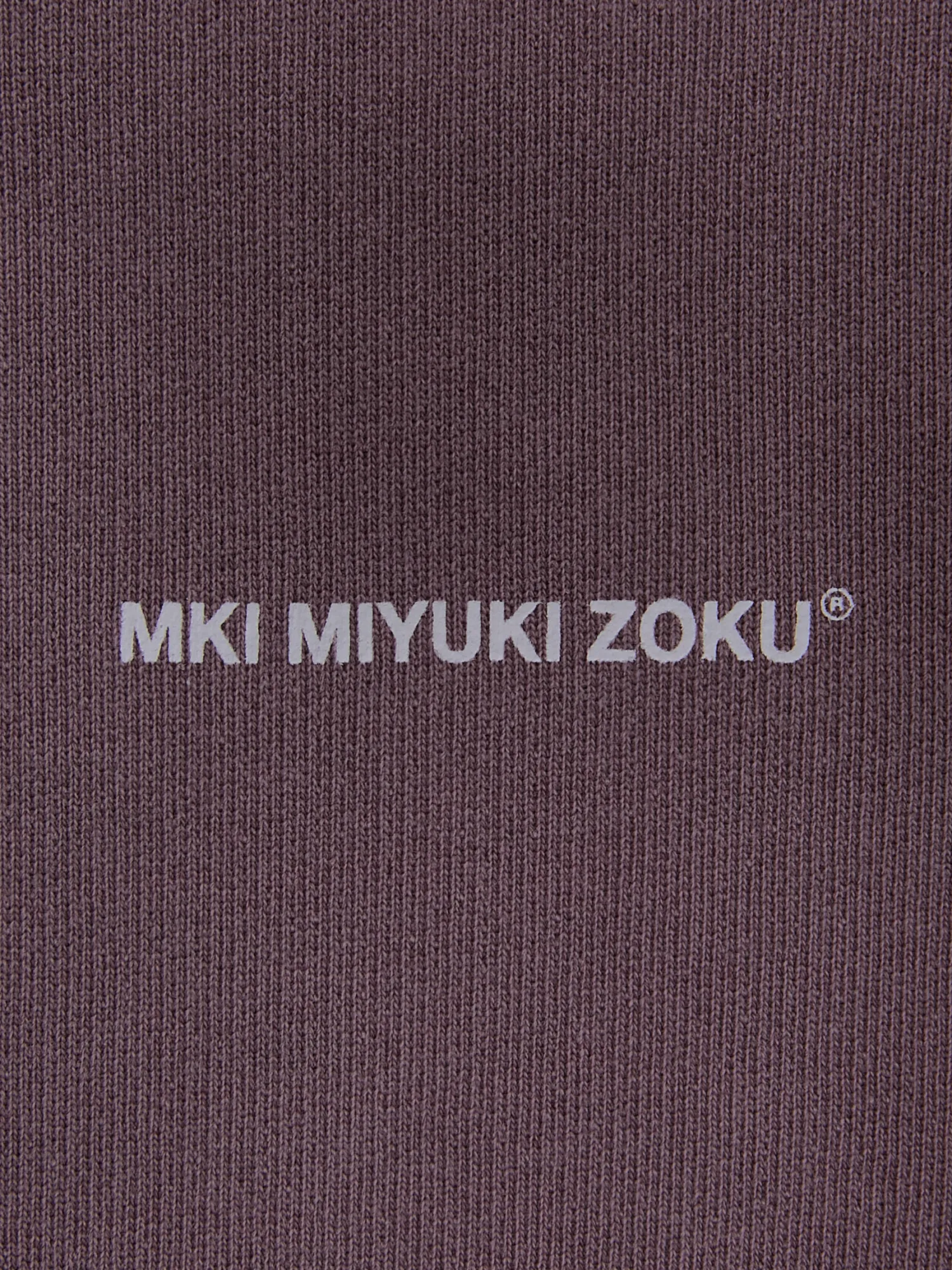 Халф-зип MKI MIYUKI ZOKU Uniform Quarter Zip Pigment Raisin