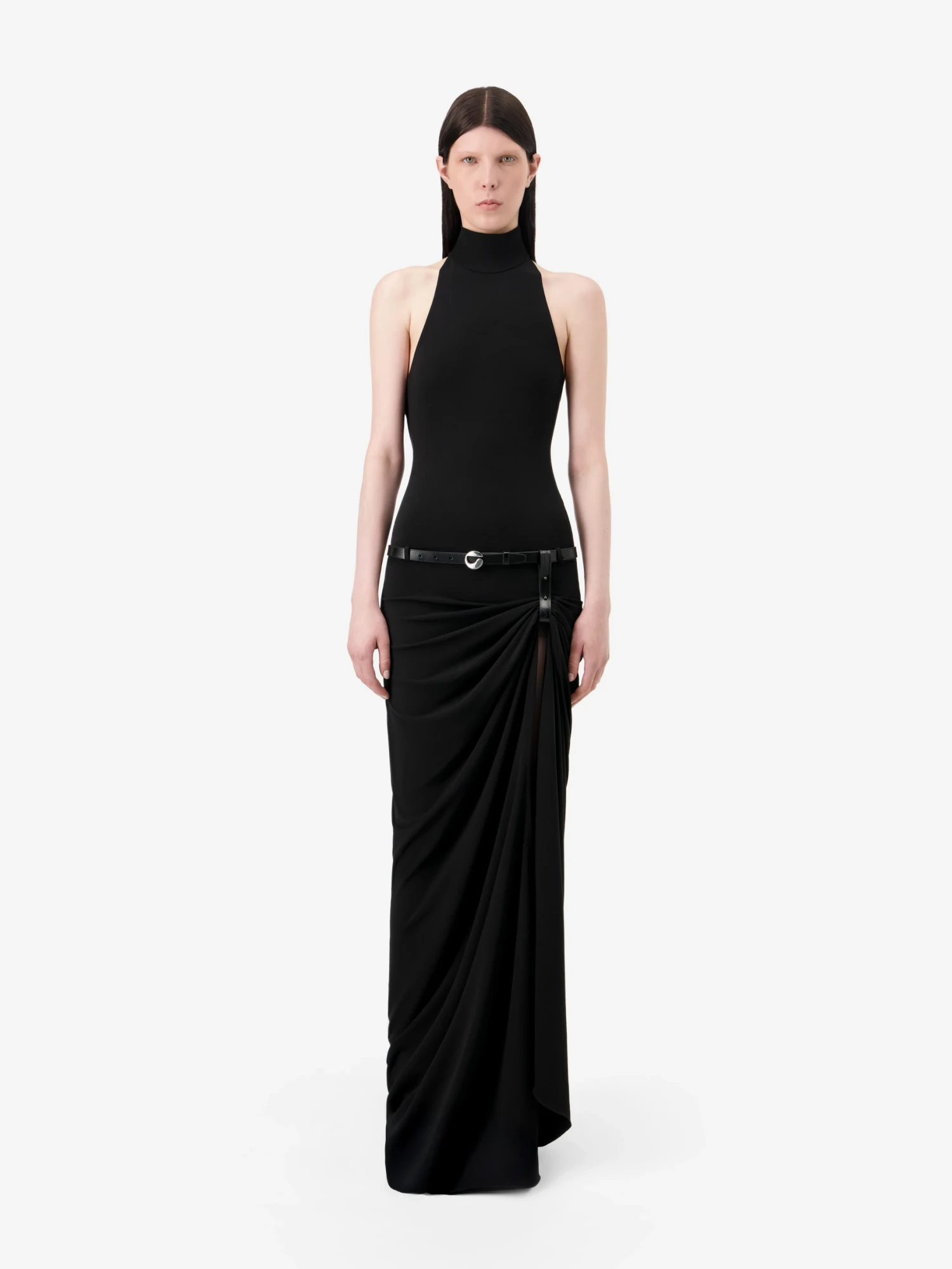 Женское платье Coperni Suspended Halterneck Black