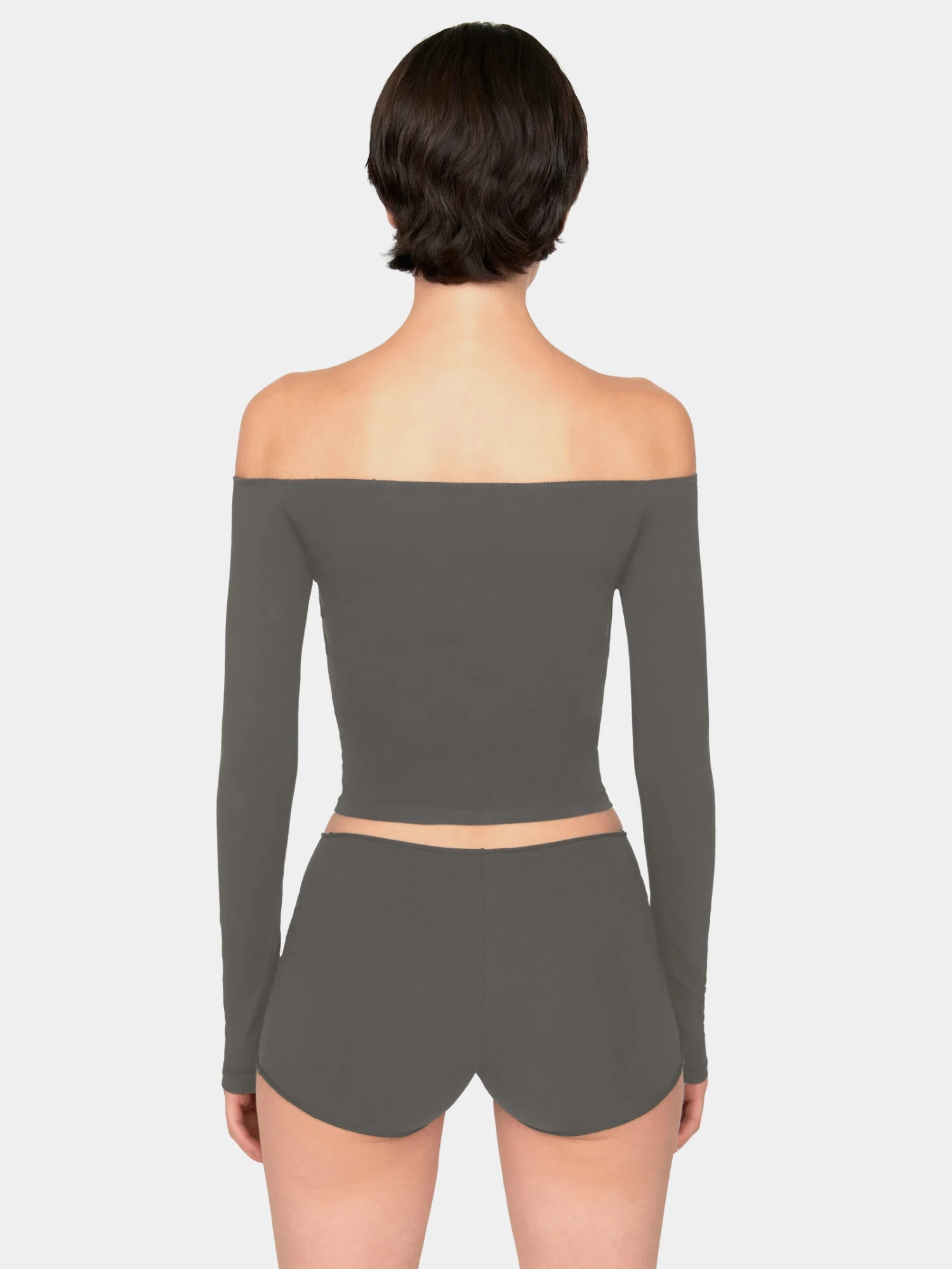 Женский лонгслив XSAI Off Shoulder Beluga