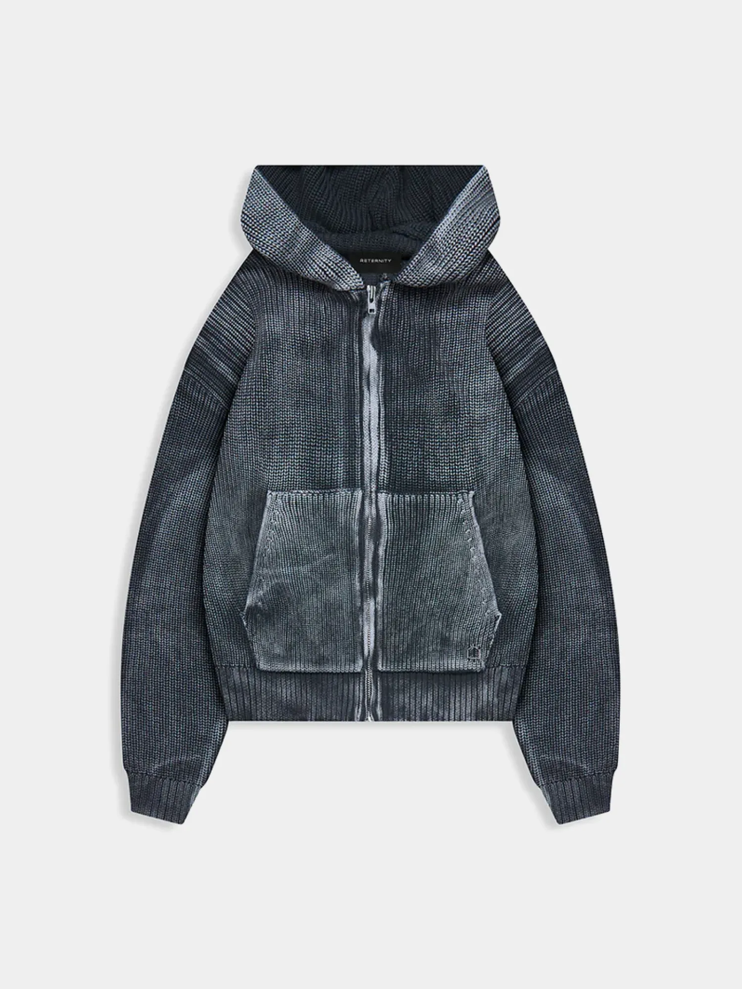Зип-худи RETERNITY Essential Knit Acid Black