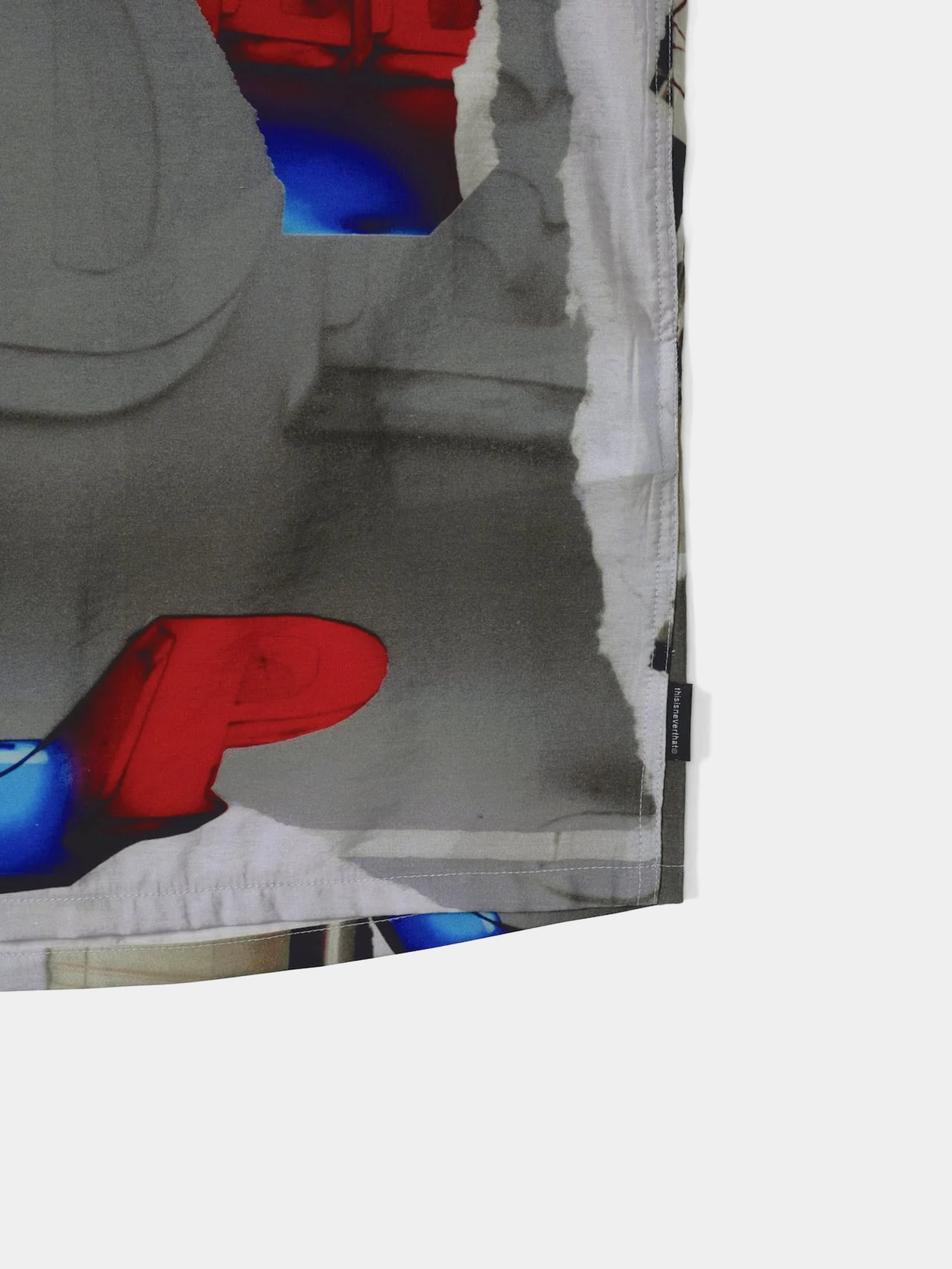 Рубашка thisisneverthat Torn Rayon S/S Shirt Multi