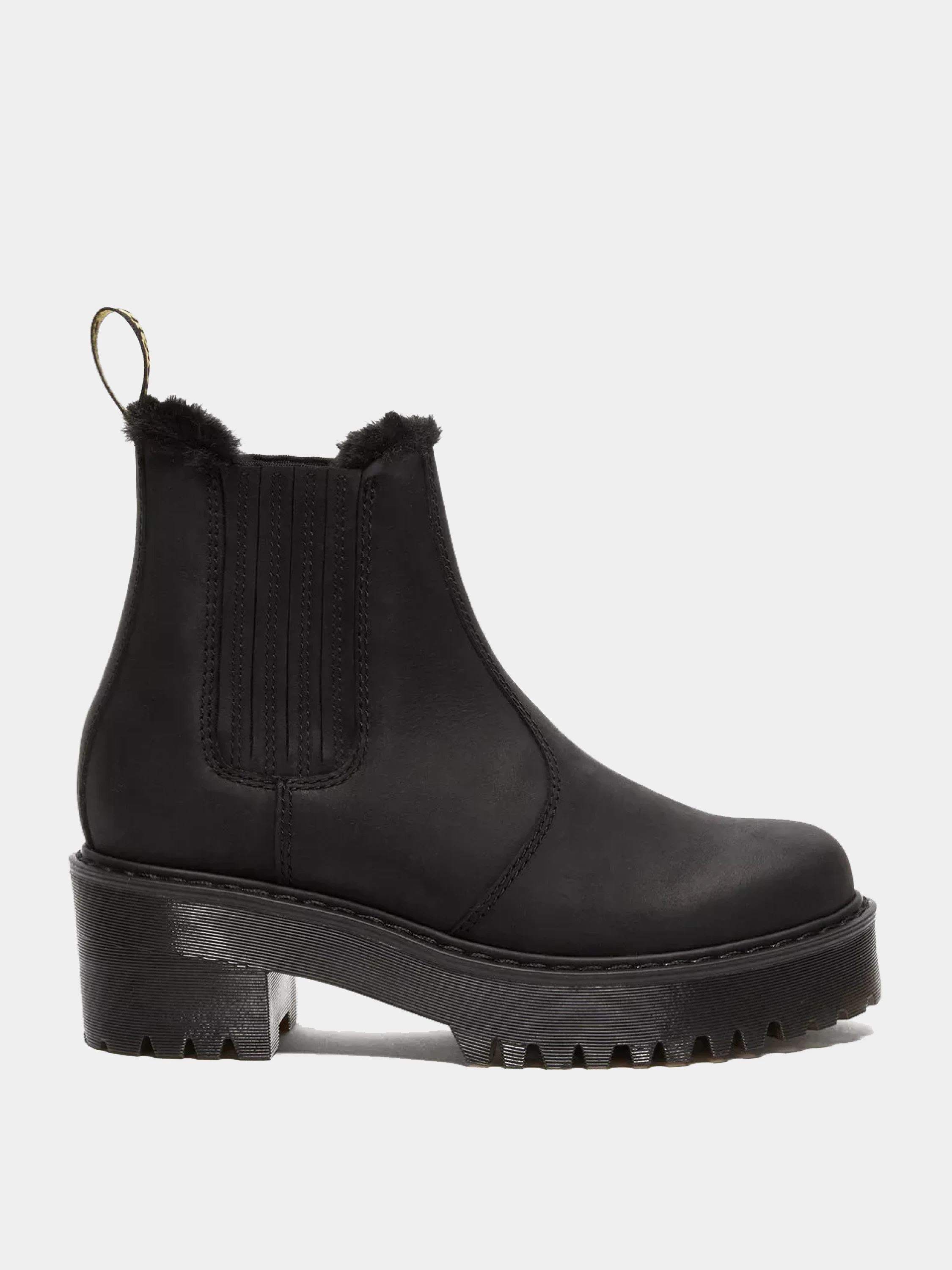 Челси Dr. Martens Rometty Faux Fur Leather Black
