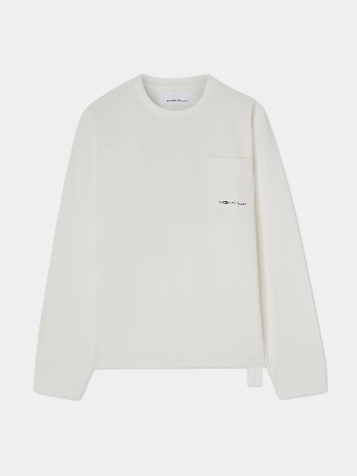Лонгслив OAMC Peacemaker Lighter L/S Pocket White