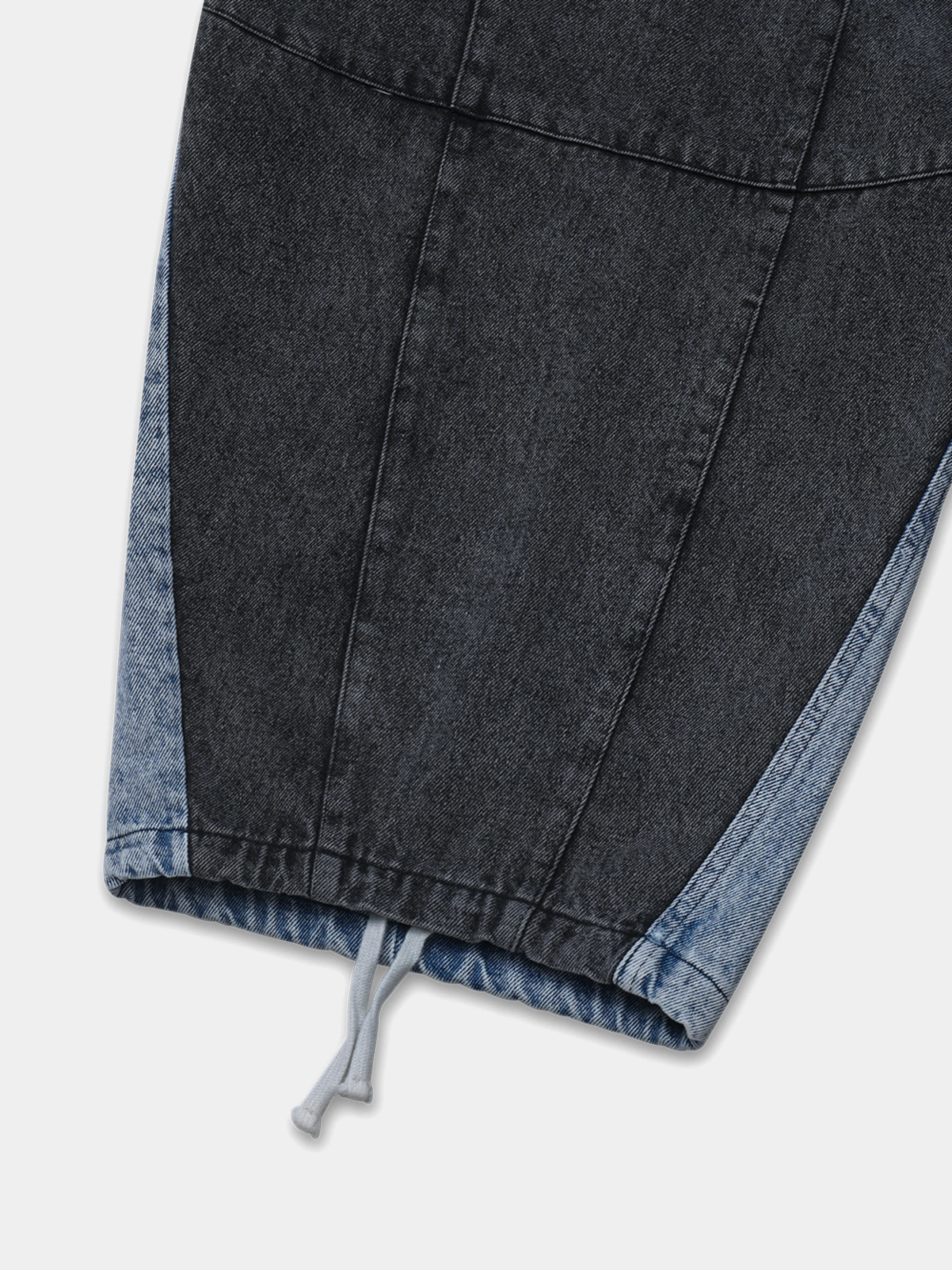 Брюки ANGLAN Denim Mix Fatigue Balloon Pants Blue & Grey