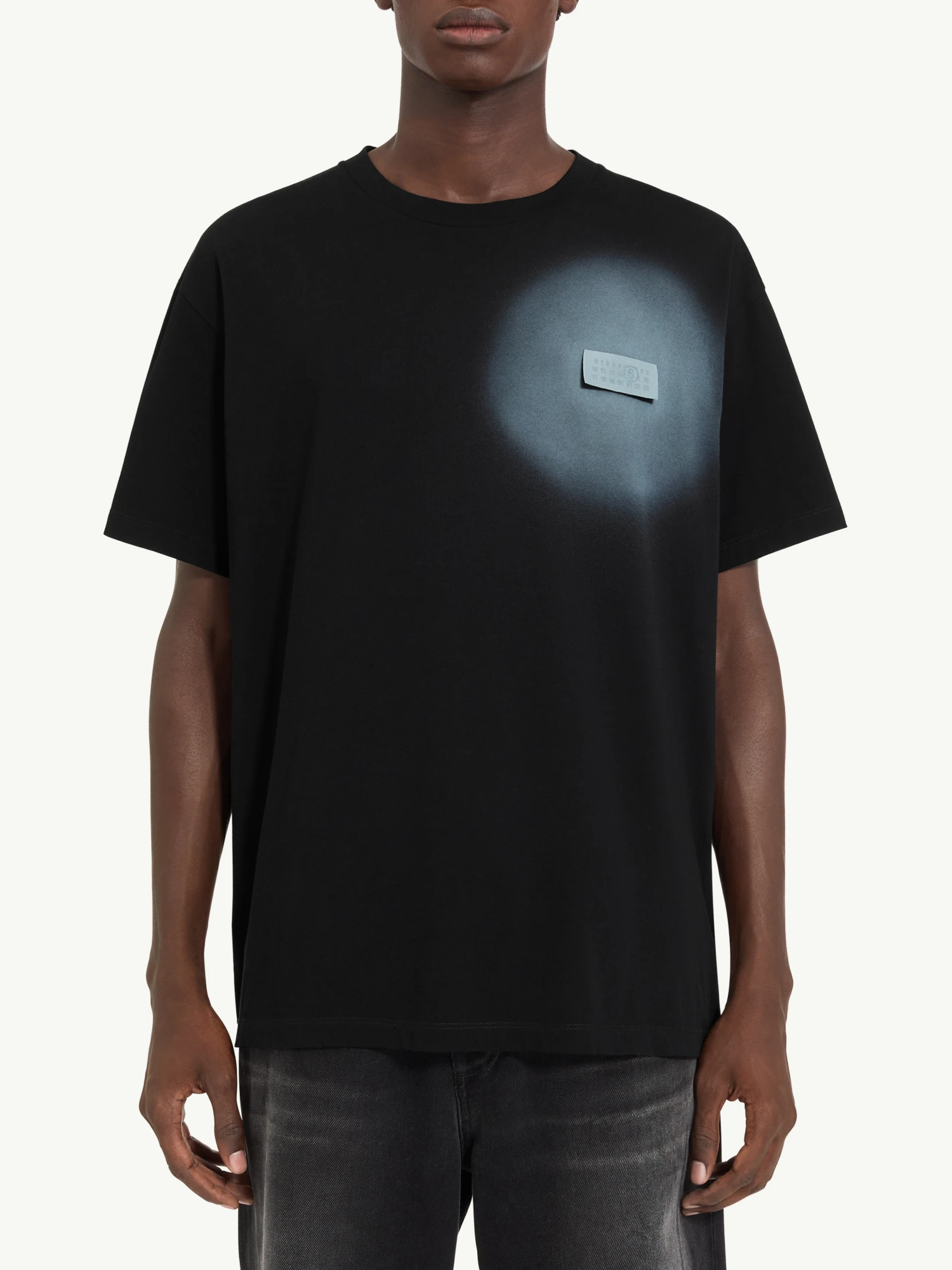 Футболка MM6 Maison Margiela Spray Print Black