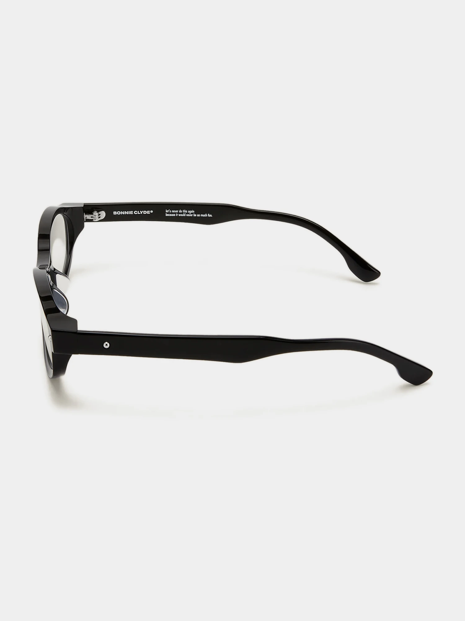 Очки Bonnie Clyde Roller Coaster Black & Clear Lens