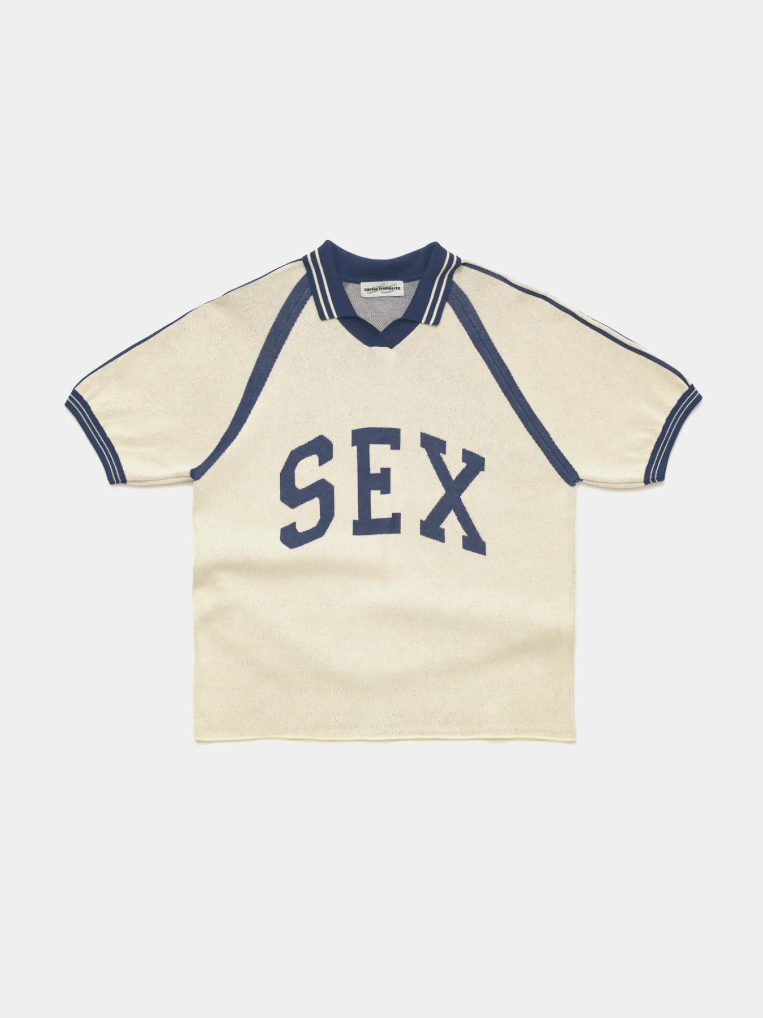 Поло Carne Bollente Captain Kinky Cream/Dark Blue