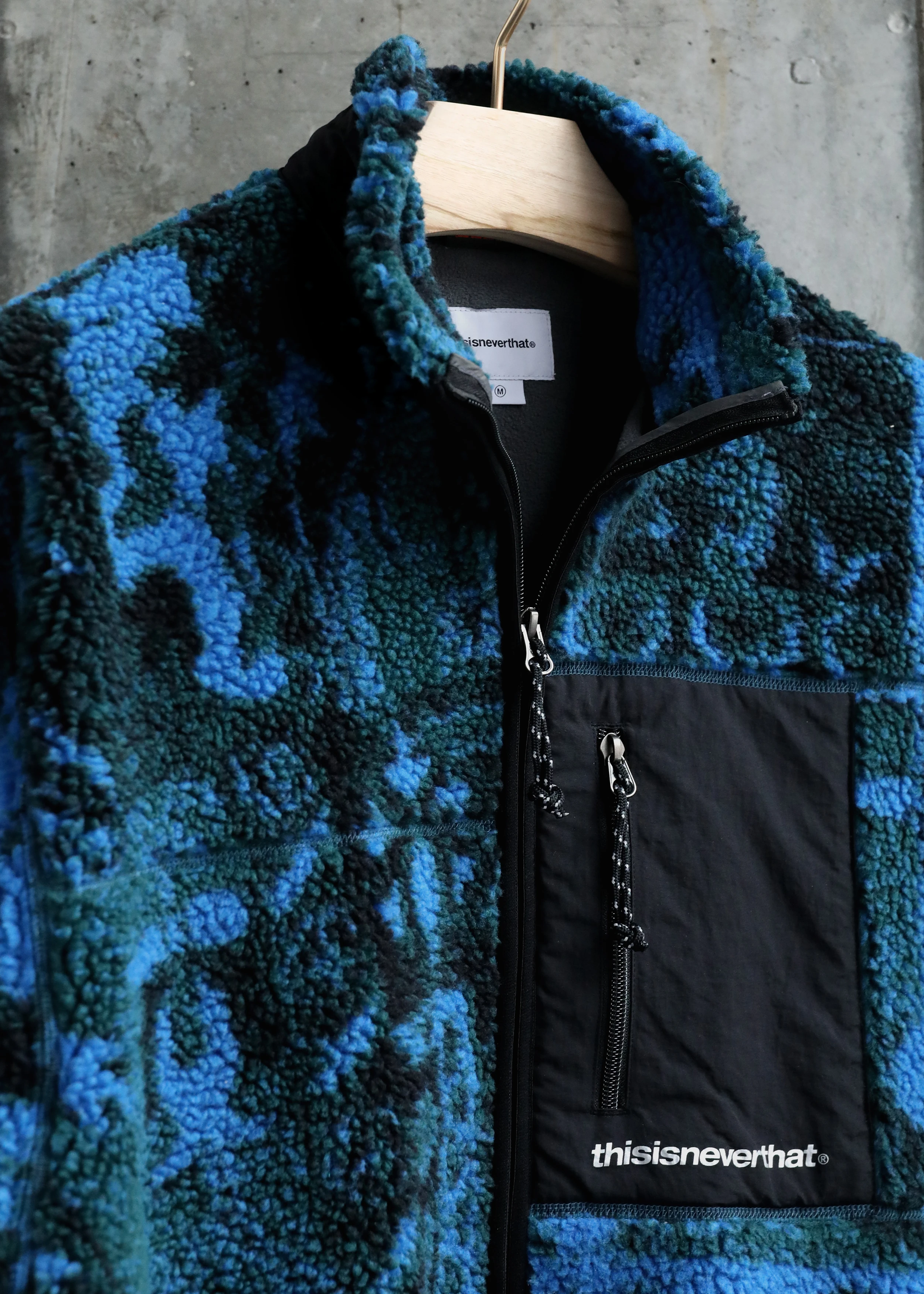 Флисовая куртка thisisneverthat SP Sherpa Fleece Jacket Blue