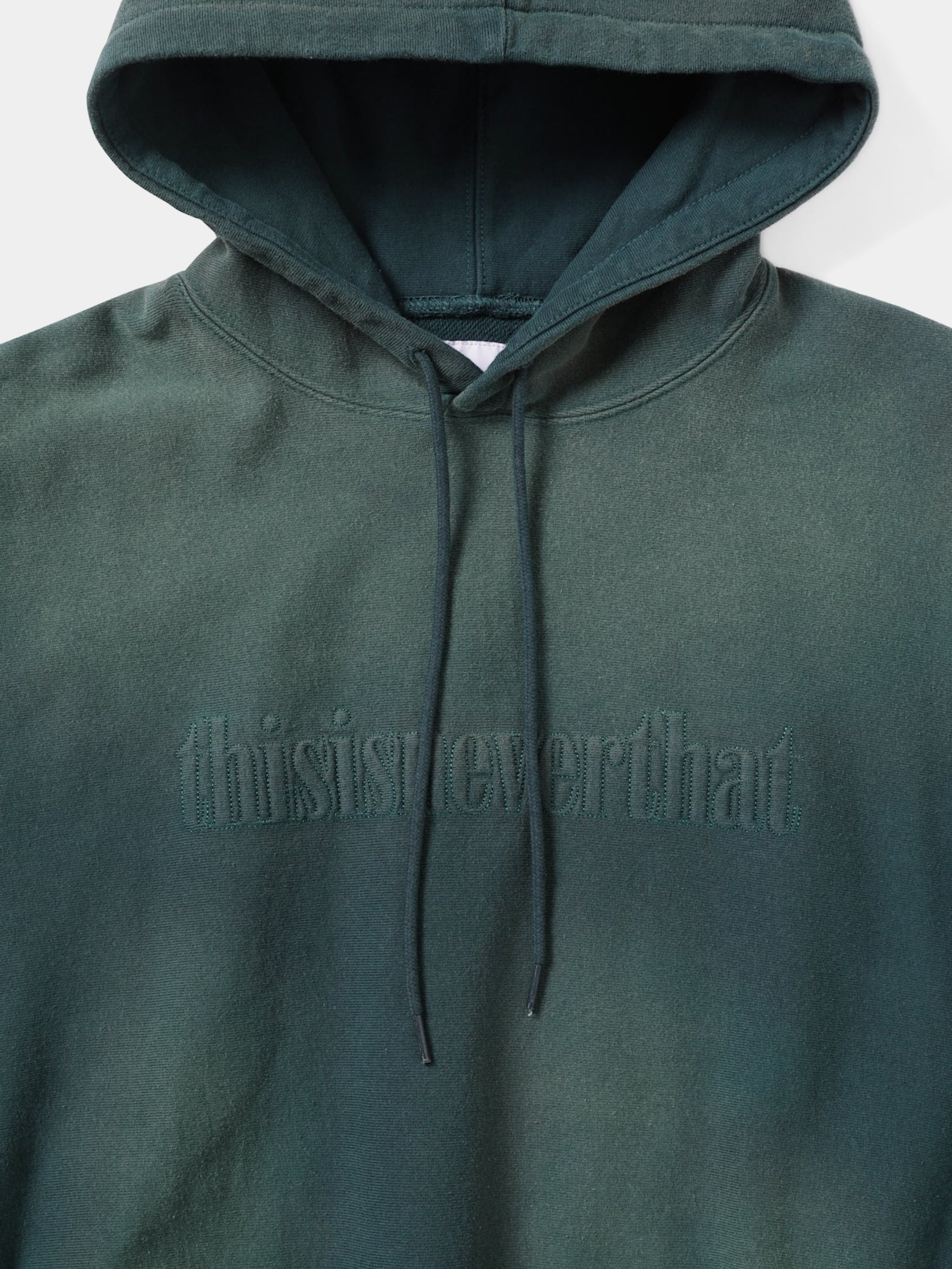 Худи thisisneverthat Faded Embroidery Hoodie Indigo