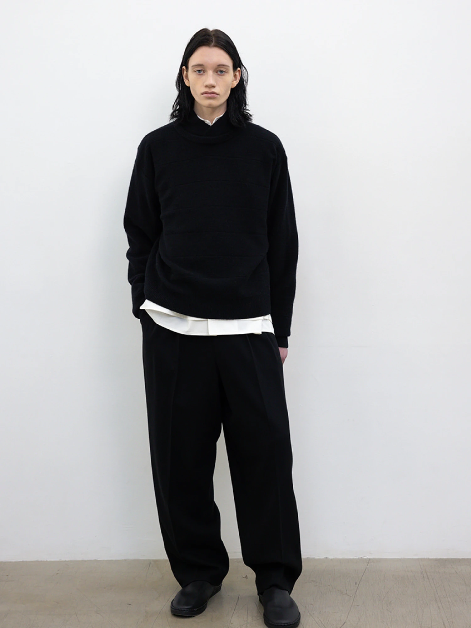 Брюки LE17SEPTEMBRE Two Tuck Wool Black