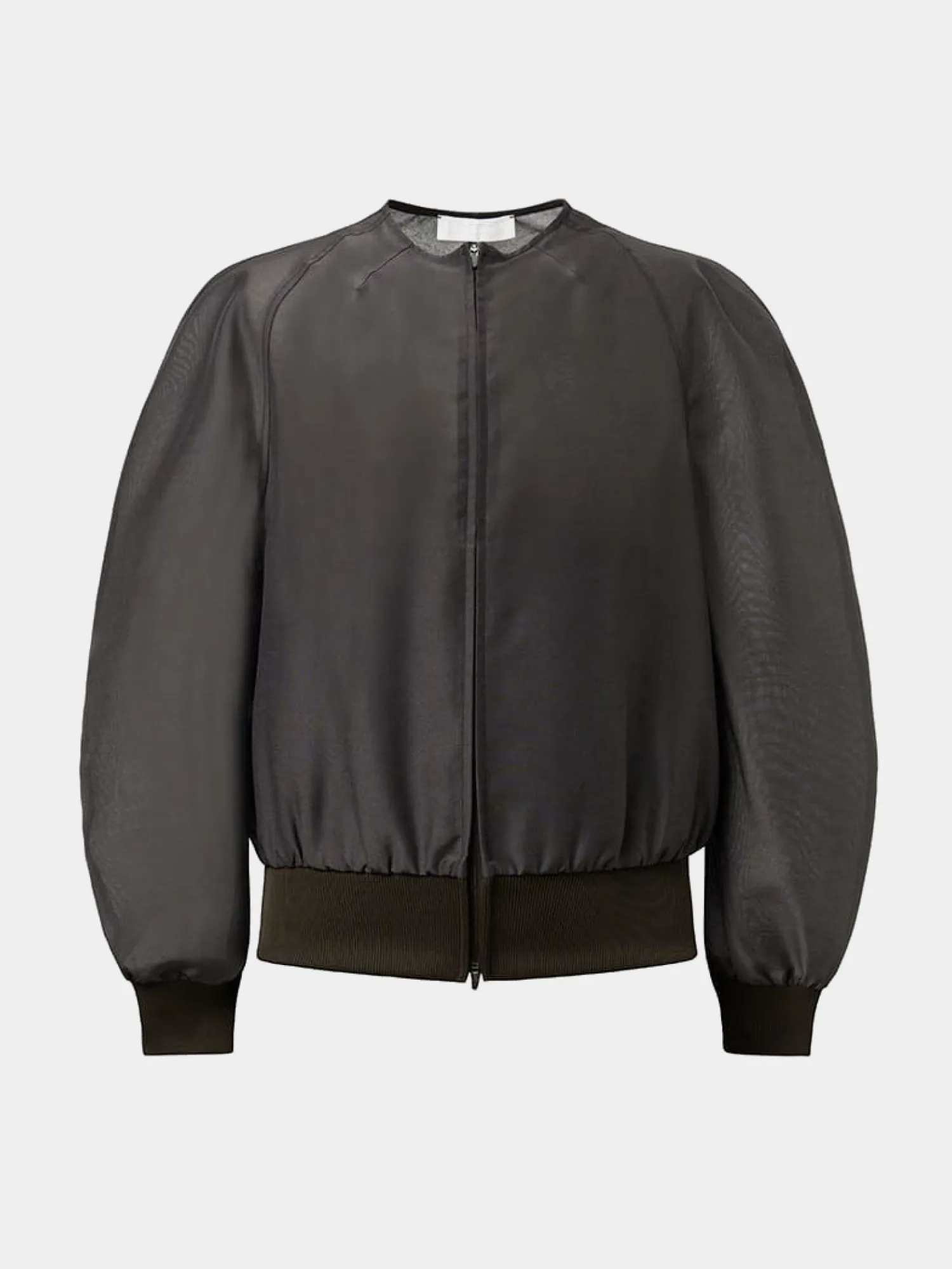Женский кардиган AMOMENTO Mock Neck Organza Charcoal