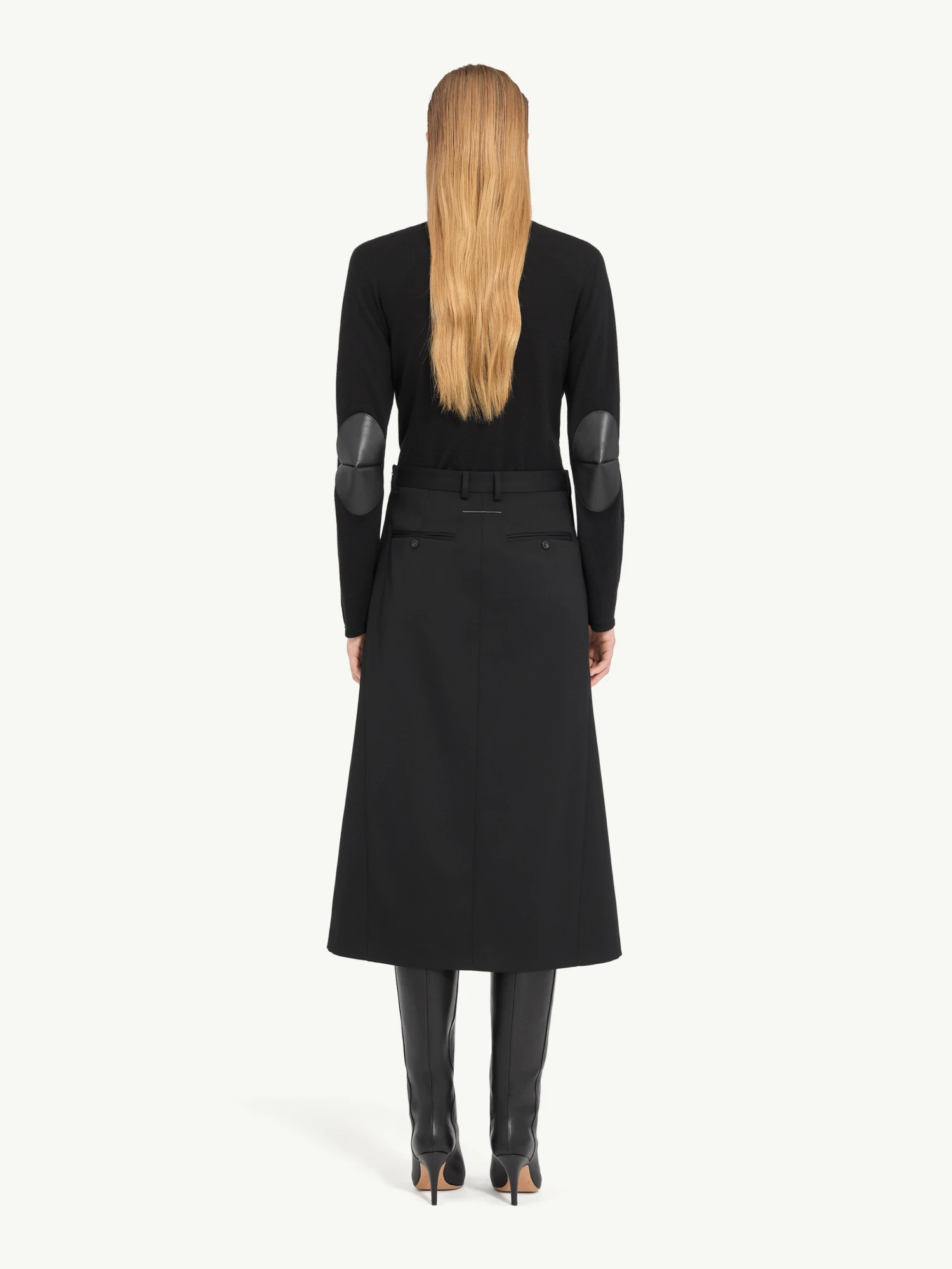 Женская юбка MM6 Maison Margiela Tailored Midi Black