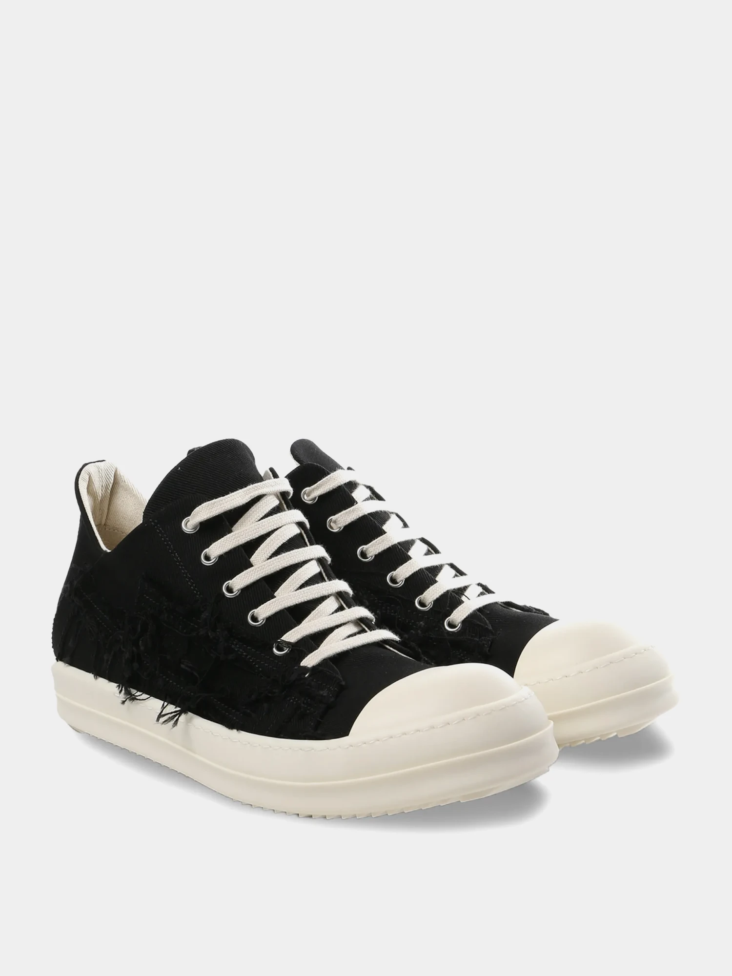Кеды RICK OWENS DRKSHDW Denim Low Sneaks Black/Milk