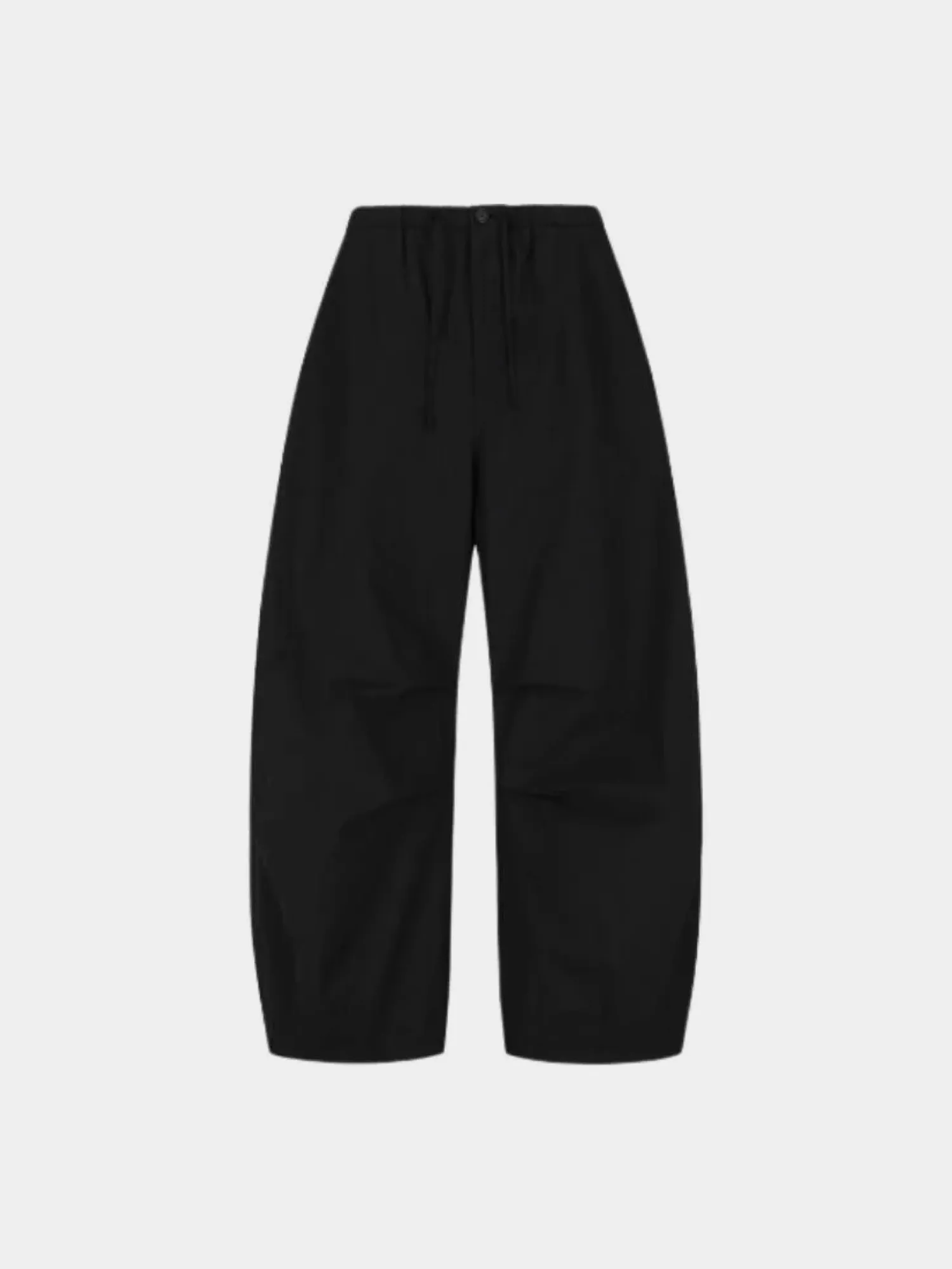 Брюки AMOMENTO Drawstring Wide Fatigue Black