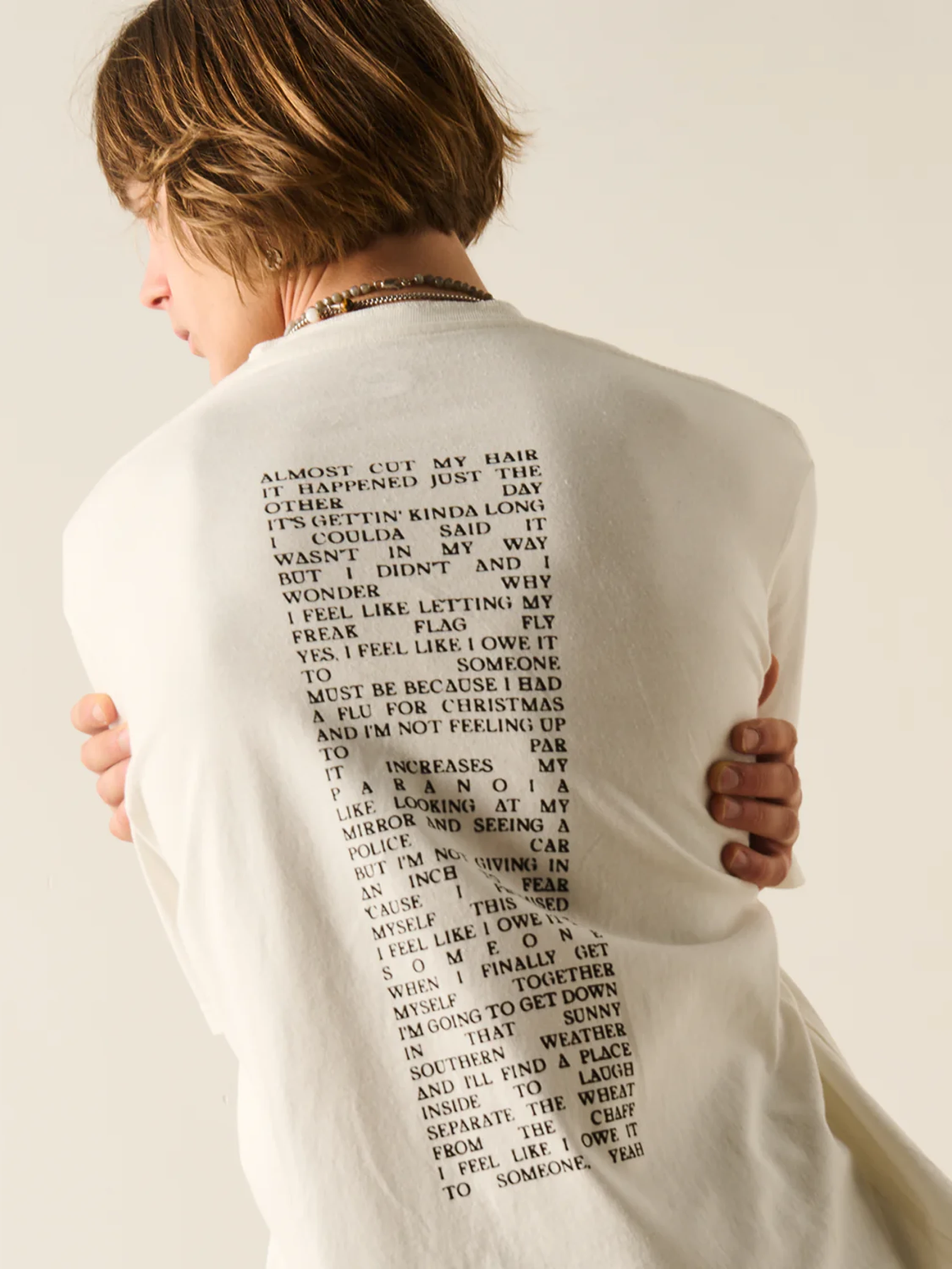 Футболка ACMH Lyrics SS Tee Off White