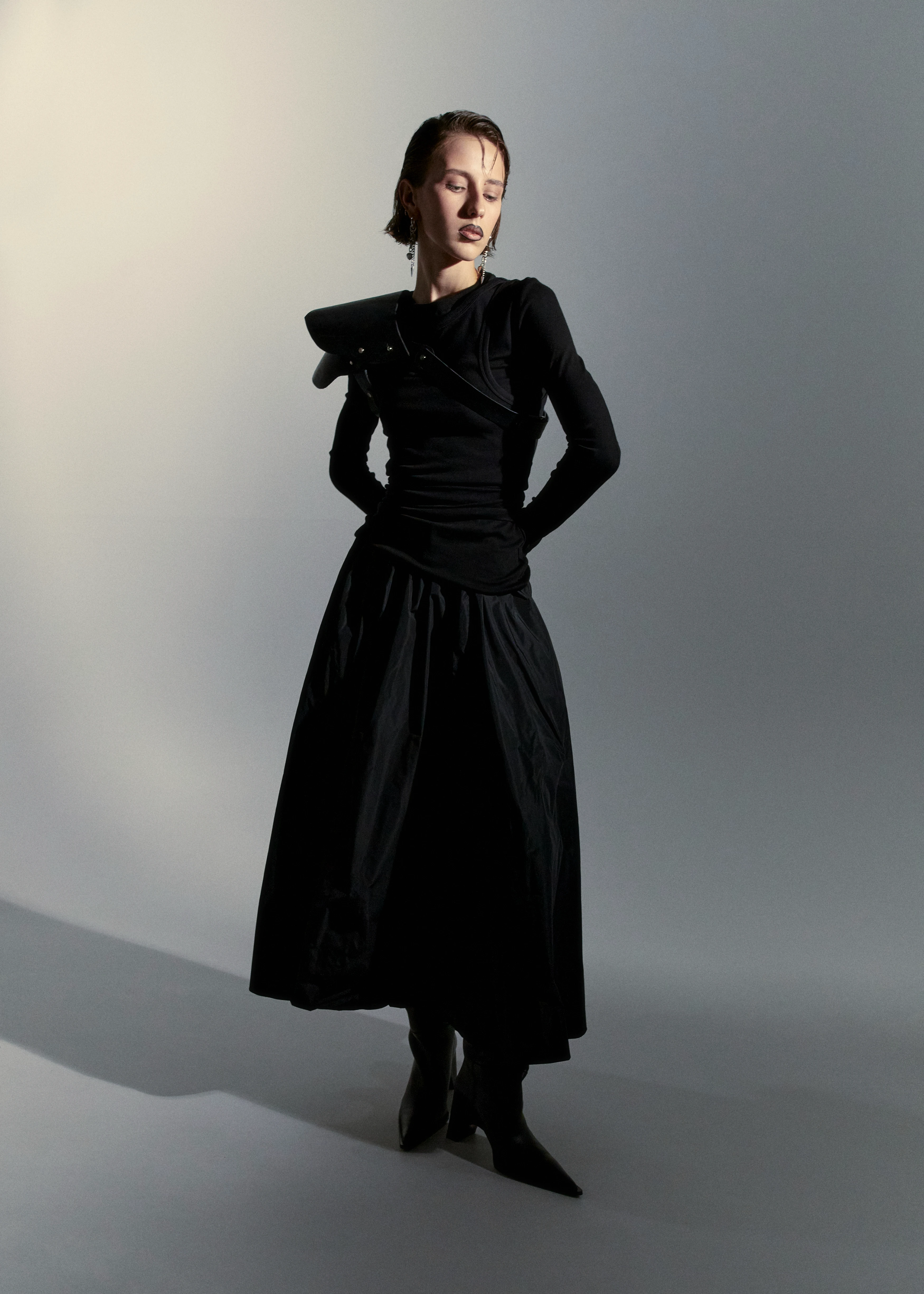 Женская юбка JUUN.J MA-1 Skirt-Black
