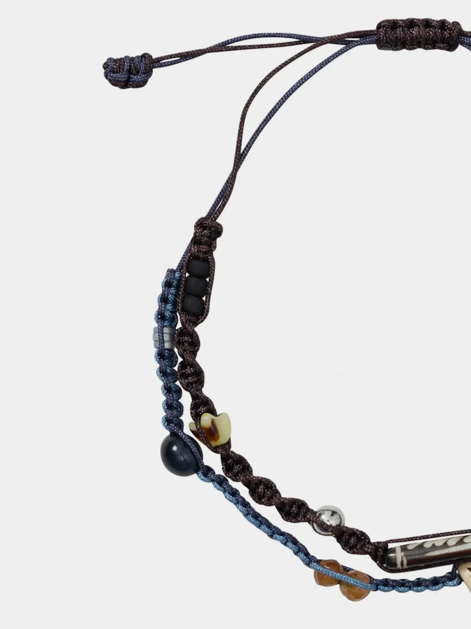 Браслет AJOBYAJO Wabisabi Knot Layered Blue