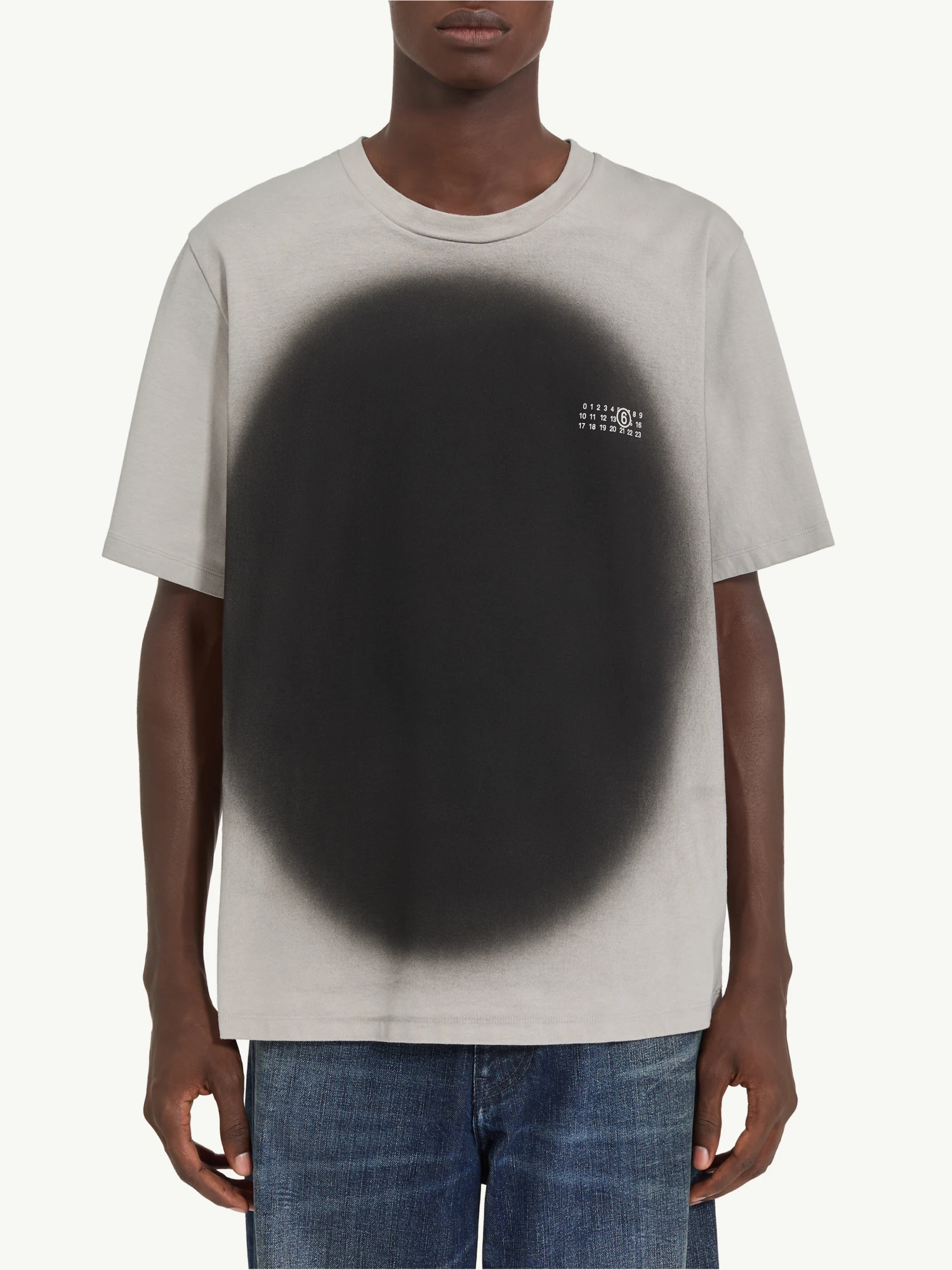 Футболка MM6 Maison Margiela Large Spray Cream