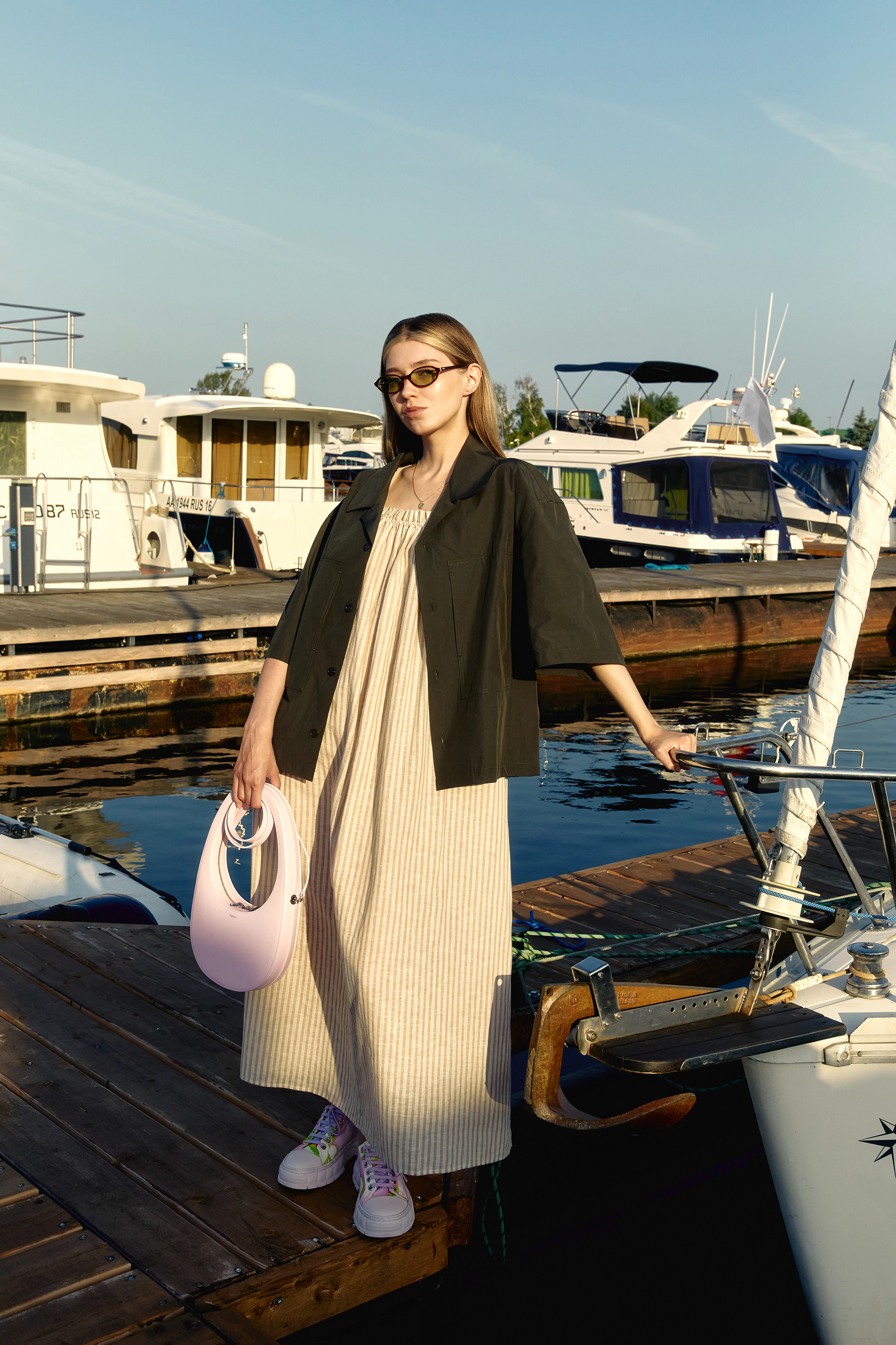 Очки Bonnie Clyde Baby Layered Brown Tortoise & Green Tint