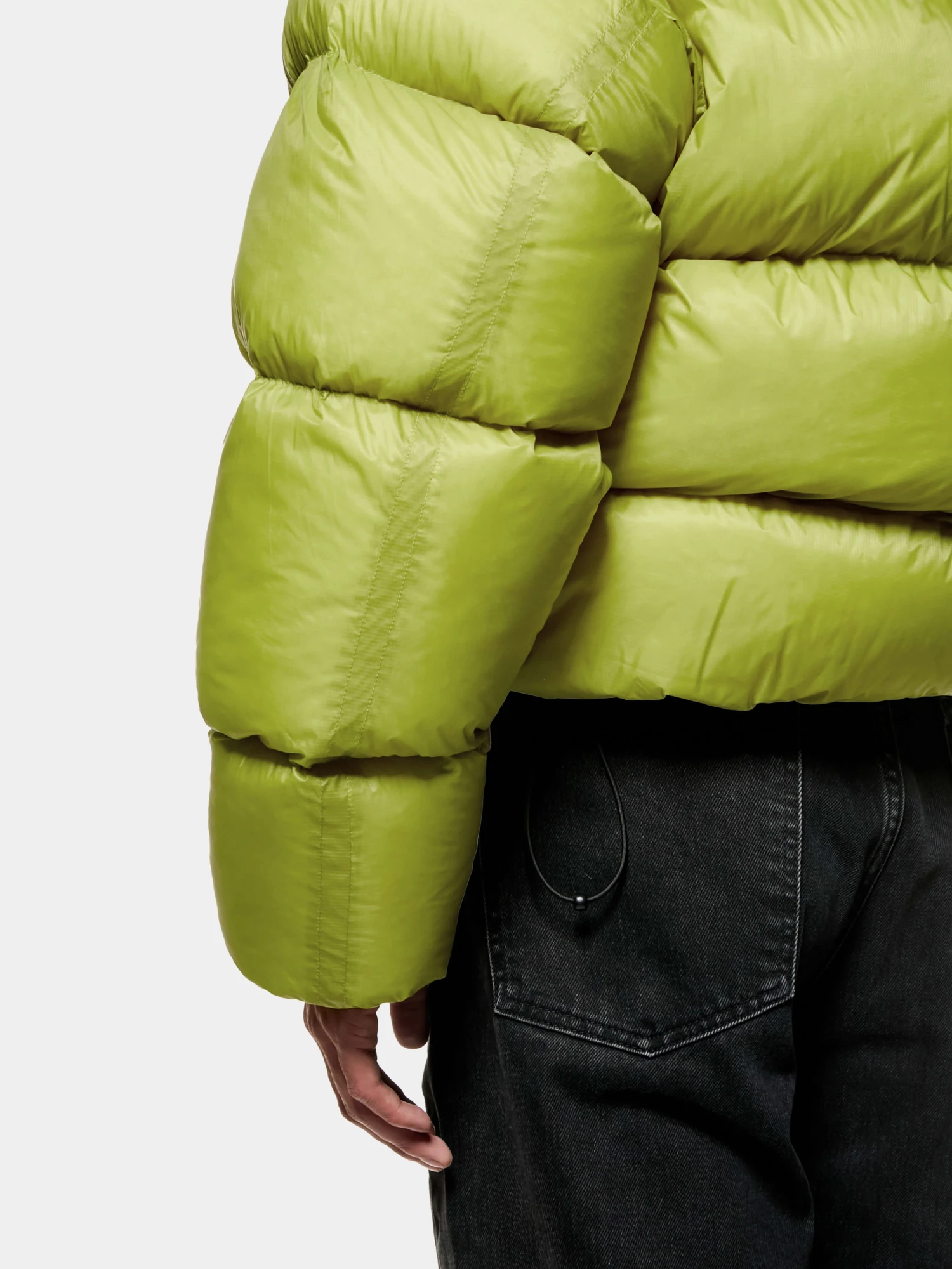 Пуховик MKI MIYUKI ZOKU Translucent Funnel Neck Bubble Chartreuse