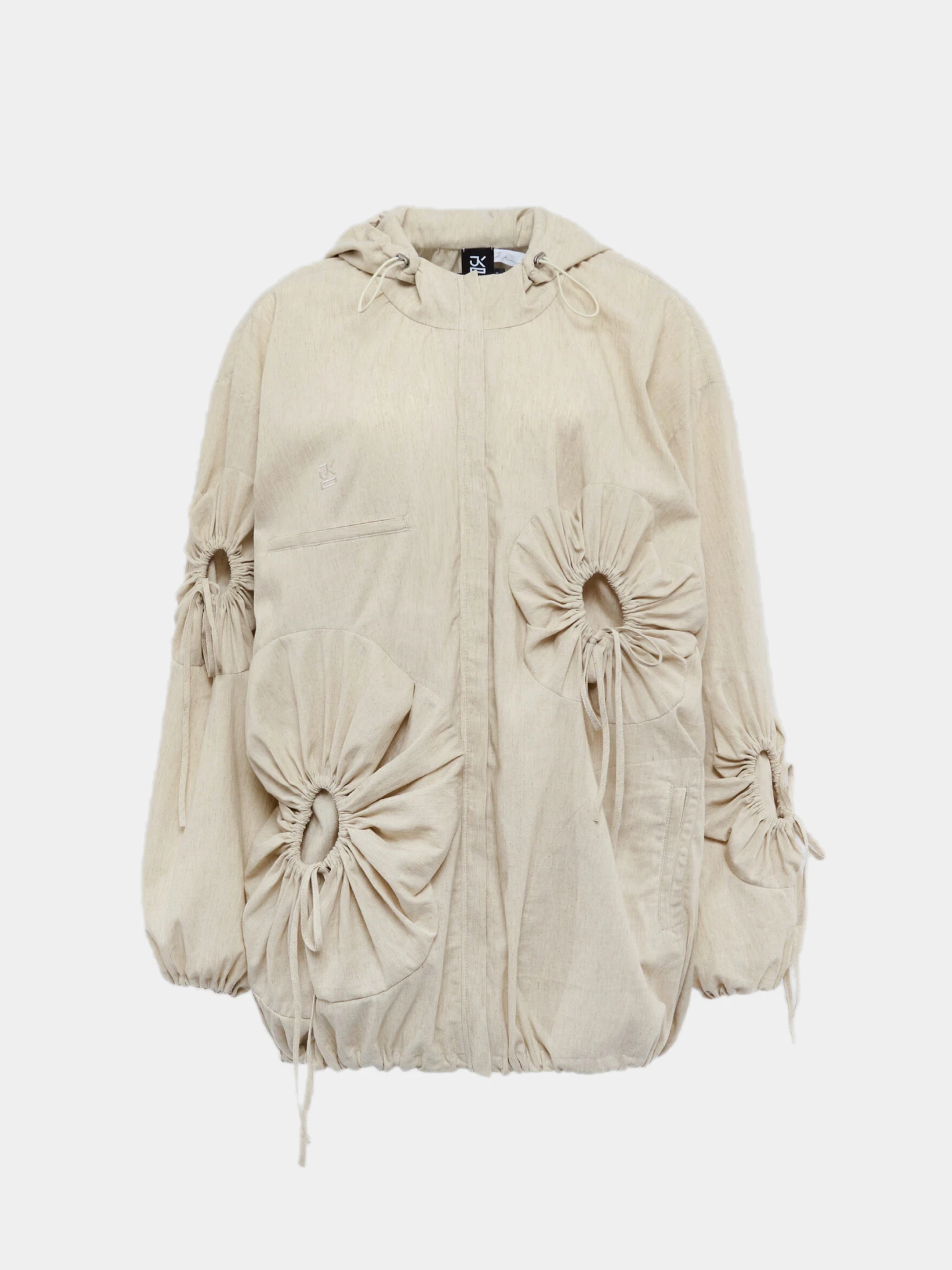 Женская ветровка J.KIM Flower Linen Cream