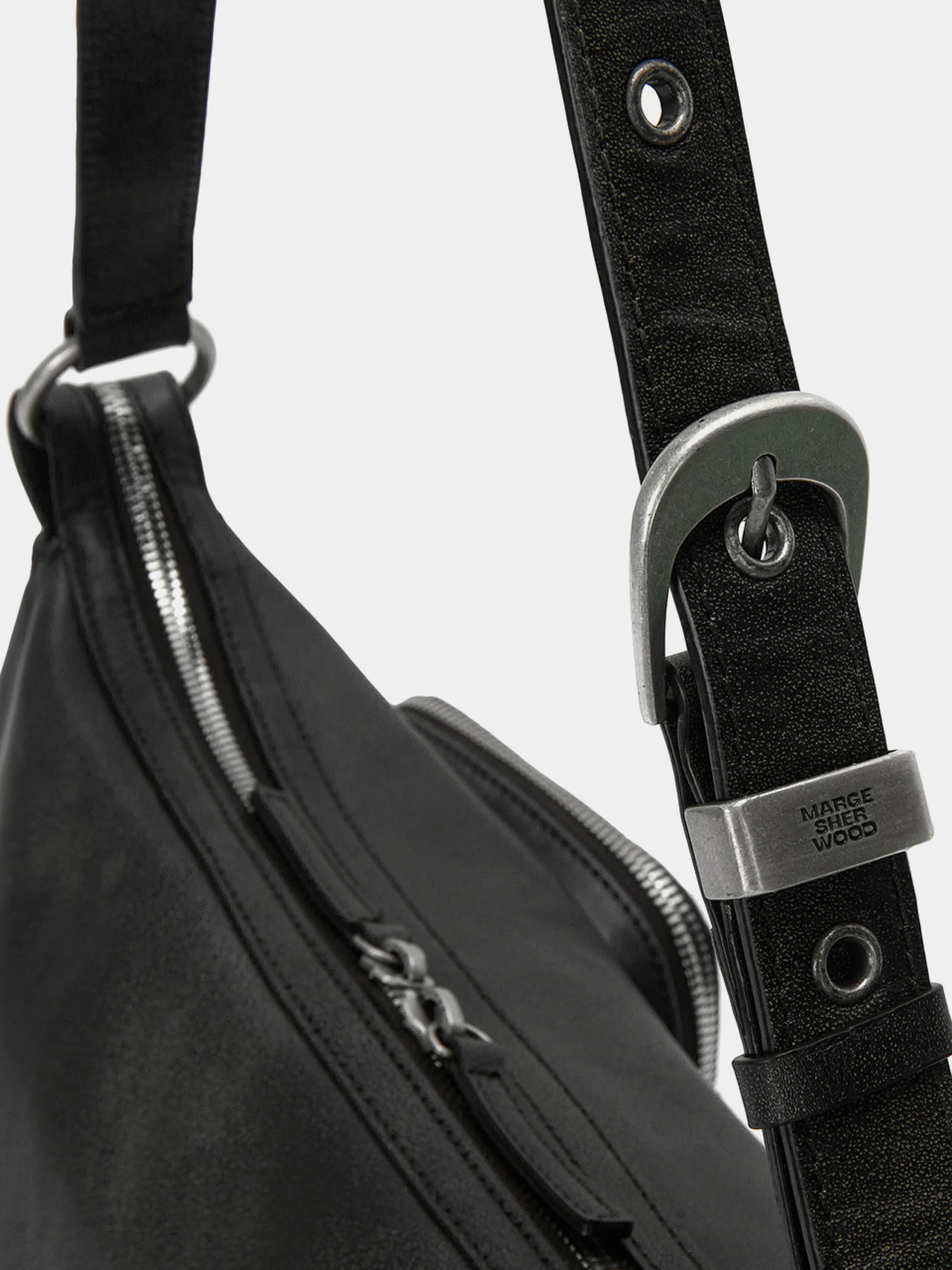 Сумка MARGESHERWOOD Outpocket Hobo Washed Black