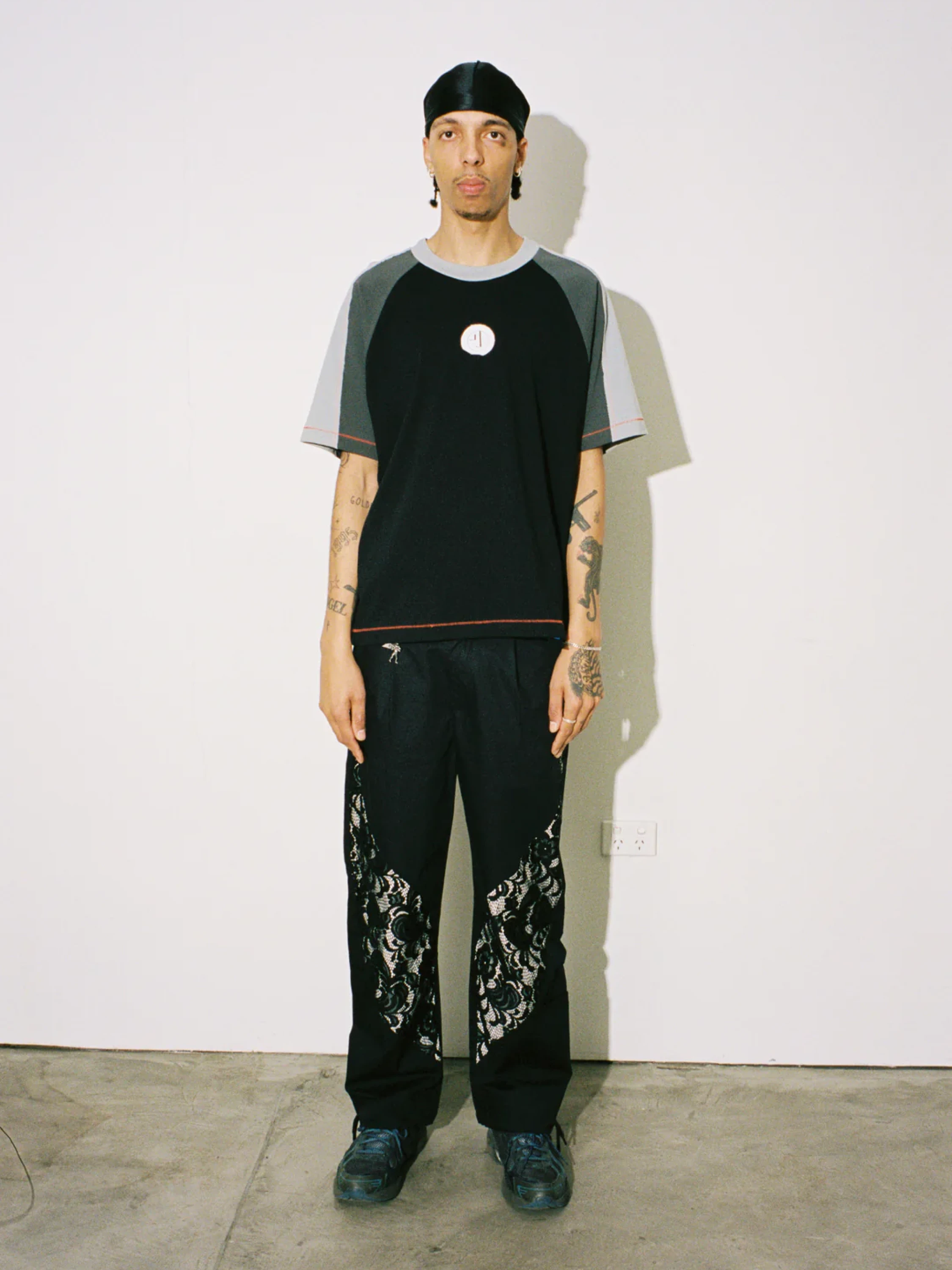 Футболка Jungles Jungles Double Layer Sleeve Black Grey