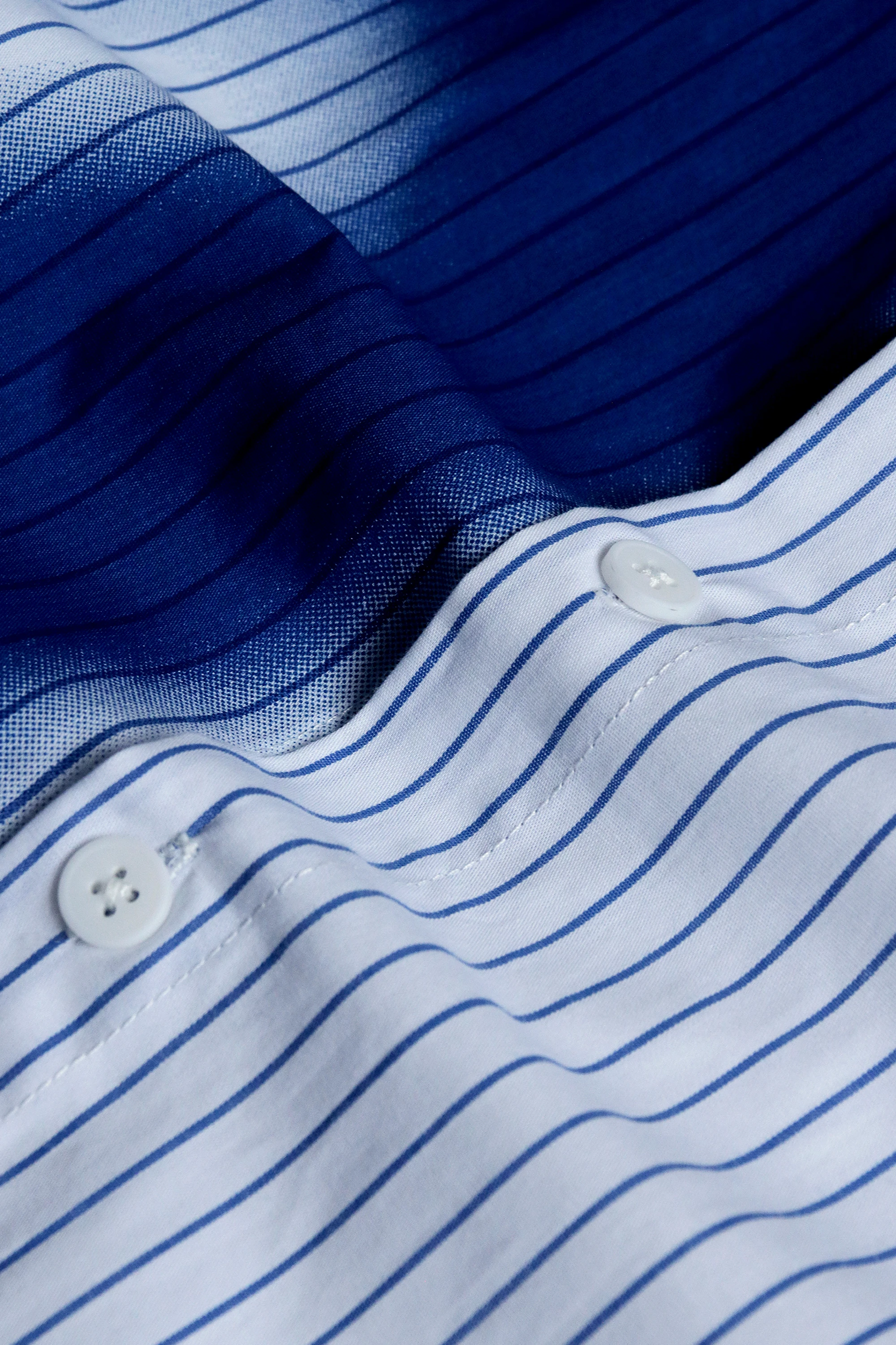 Рубашка KidSuper Stripe Blurry Face Shirt White