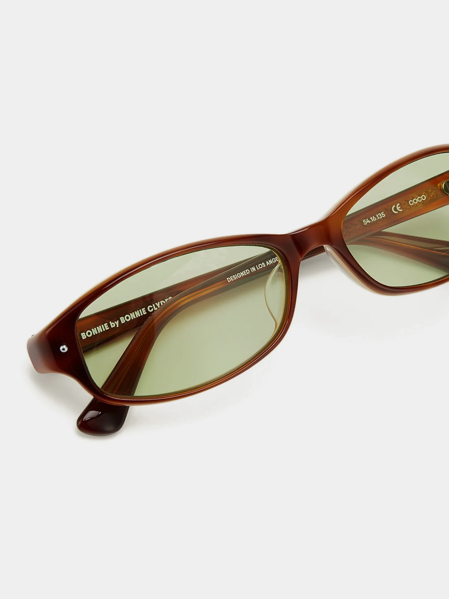 Очки Bonnie Clyde Coco Layered Brown & Green Tint