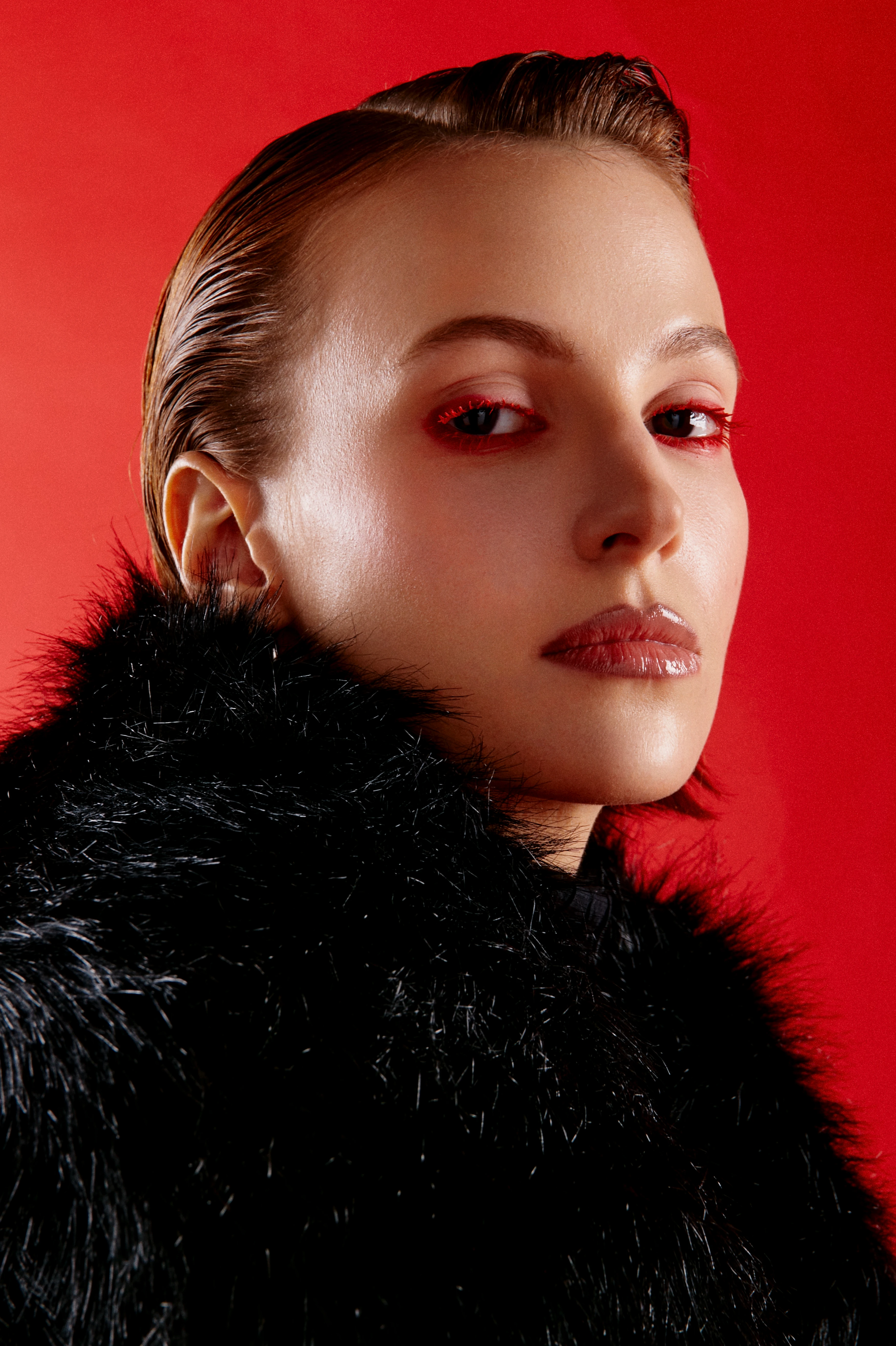 Шуба entire studios Vast Fur Coat Black