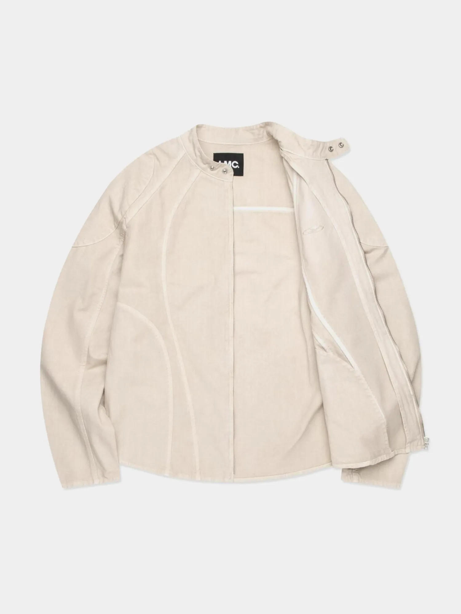 Куртка LMC Pigment Dyed Oval Globe Biker Jacket Beige