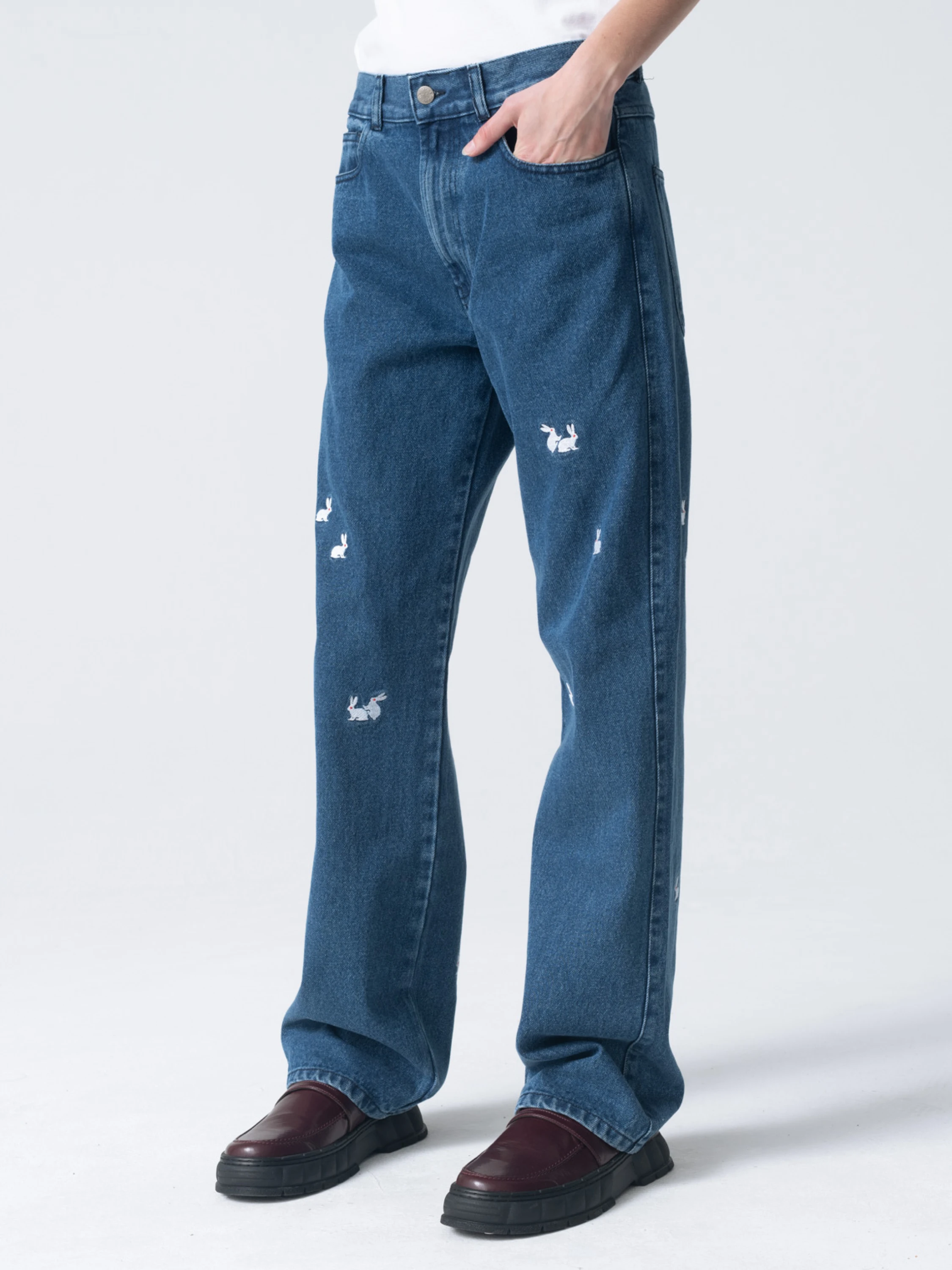 Джинсы Carne Bollente A Millionhare Washed Blue