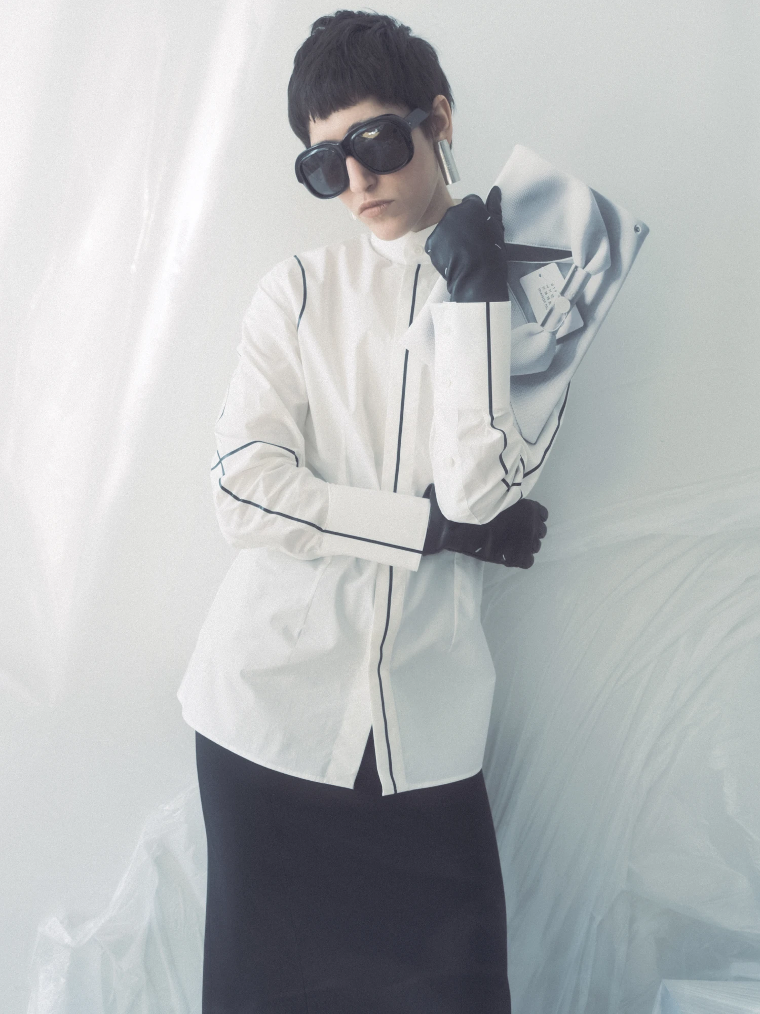 Женские перчатки Maison Margiela Four Stitches Black