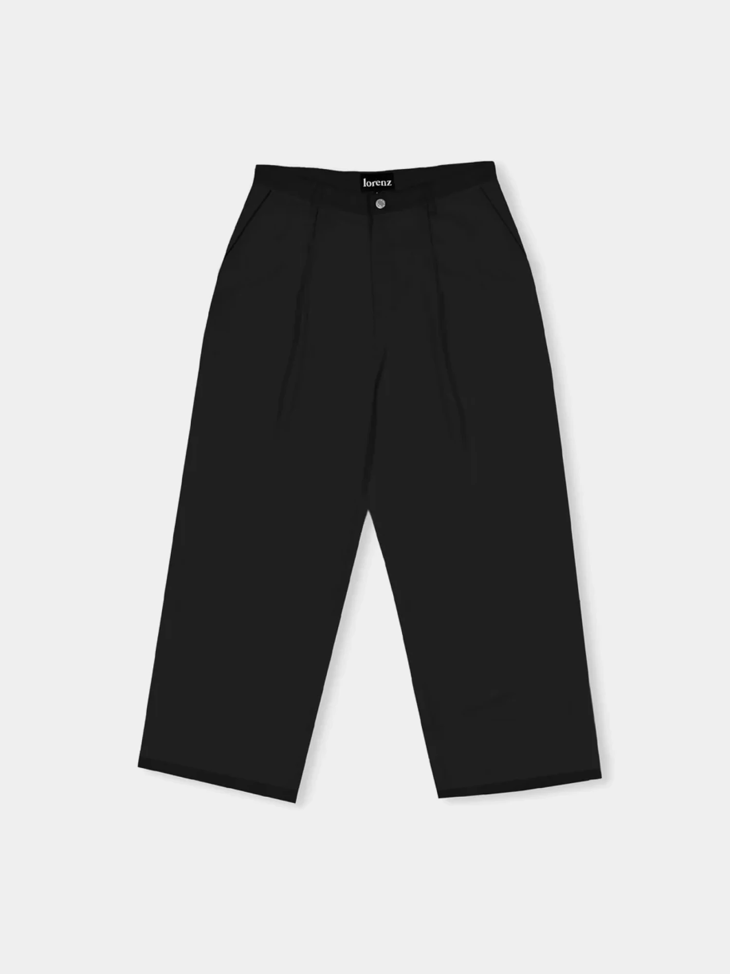 Брюки lorenz Uniform Pleated Wide Leg Pant Black