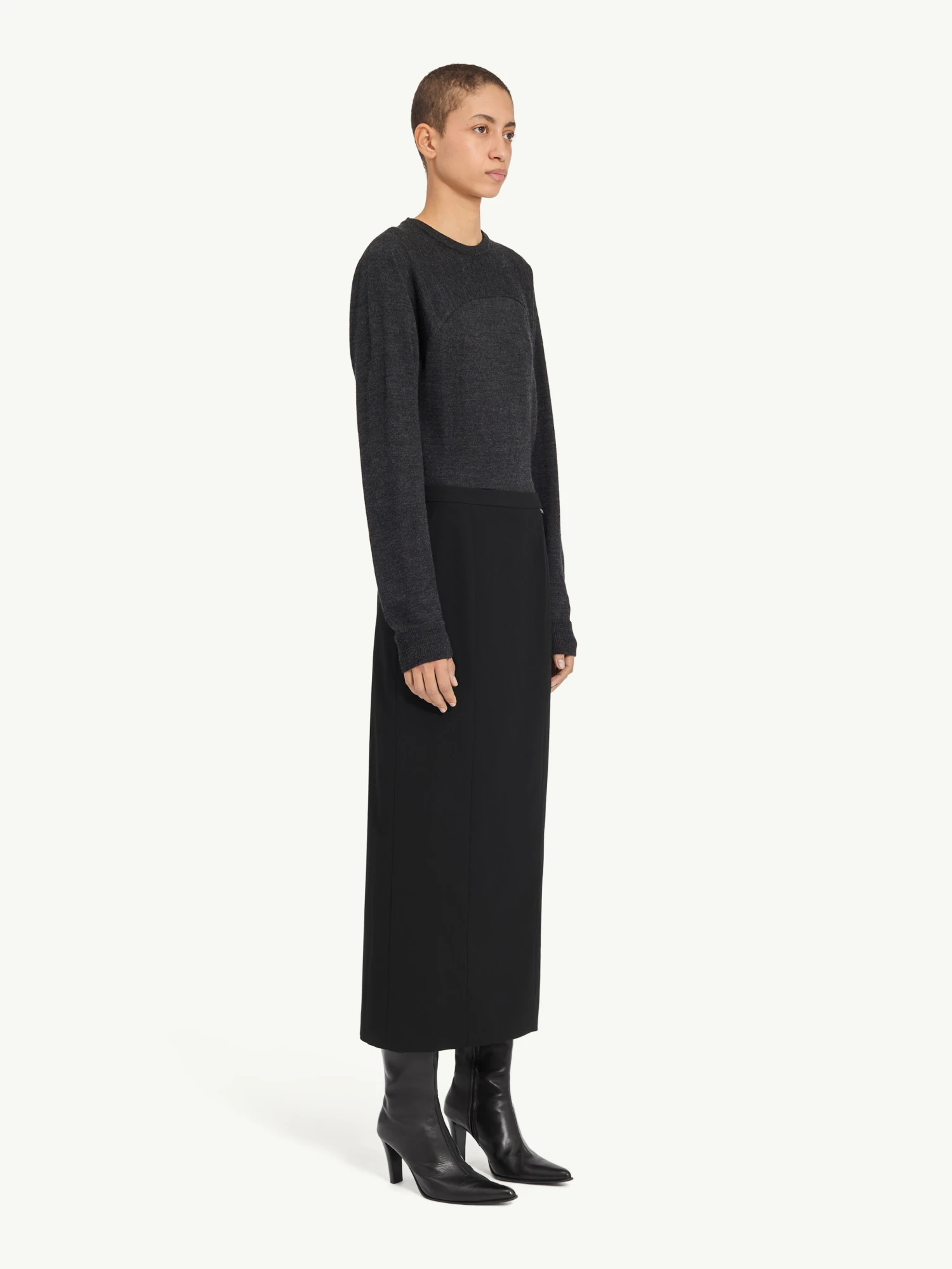Женская юбка MM6 Maison Margiela Long Wool Black