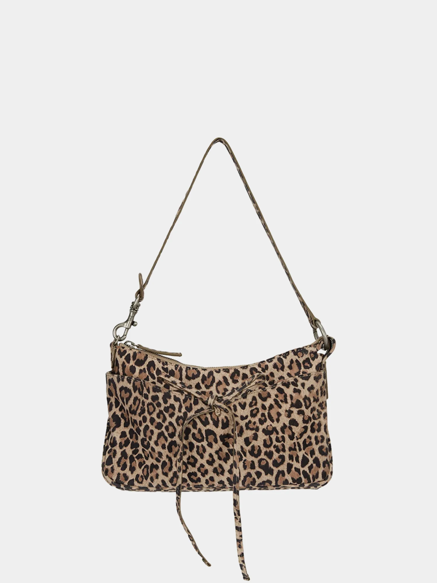 Женская сумка MARGESHERWOOD Ribbon Pochette Leopard Suede