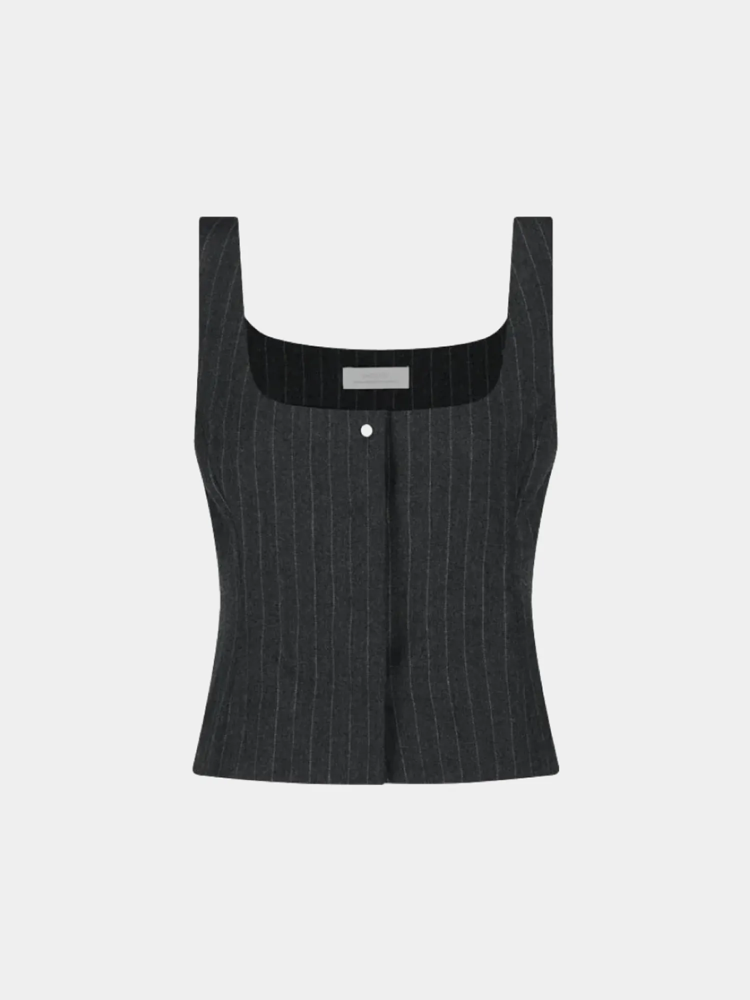 Женский жилет AMOMENTO Wool Snap Button Down Stripe