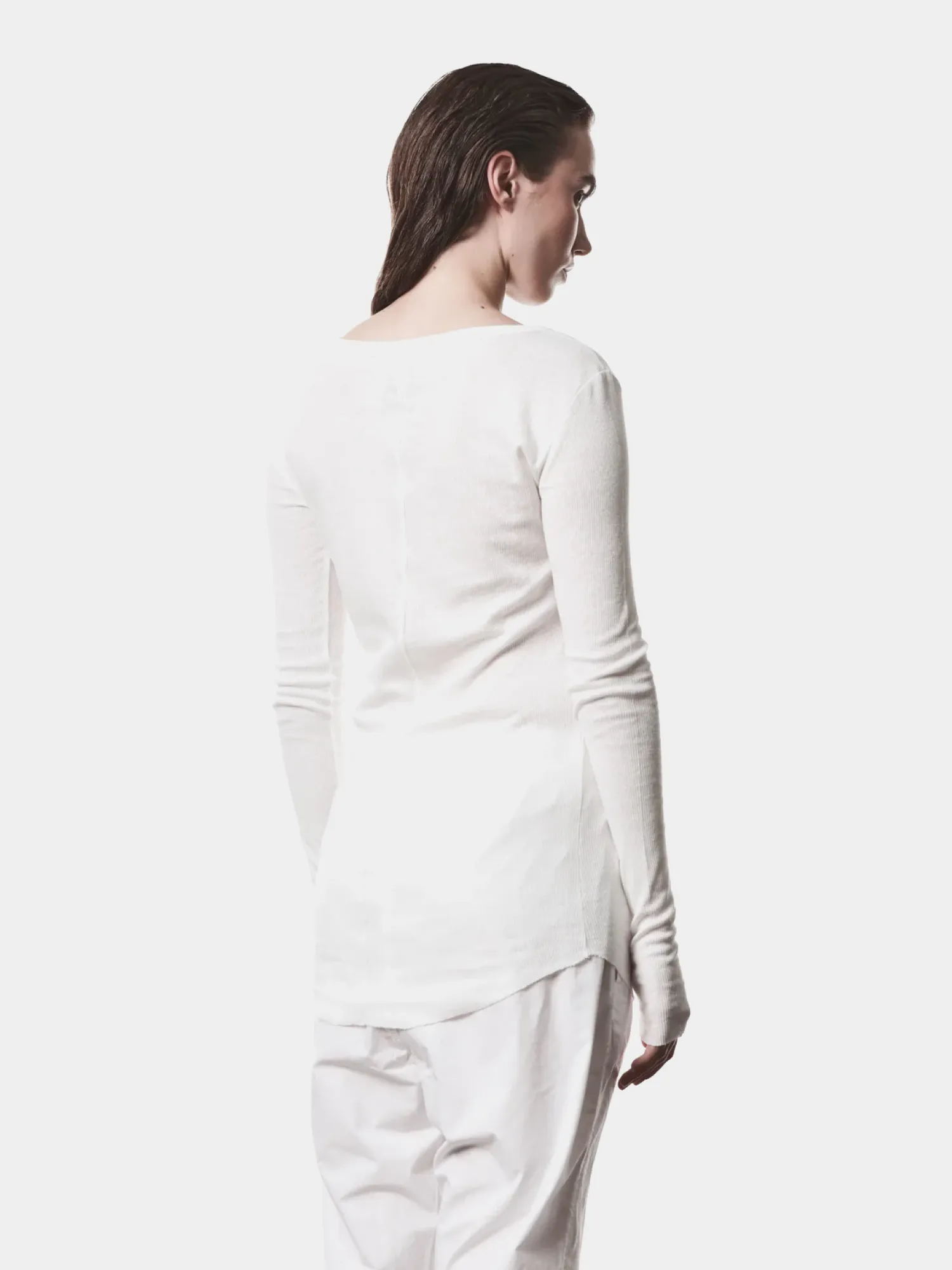 Женский лонгслив thom/krom W TS 615 Off White