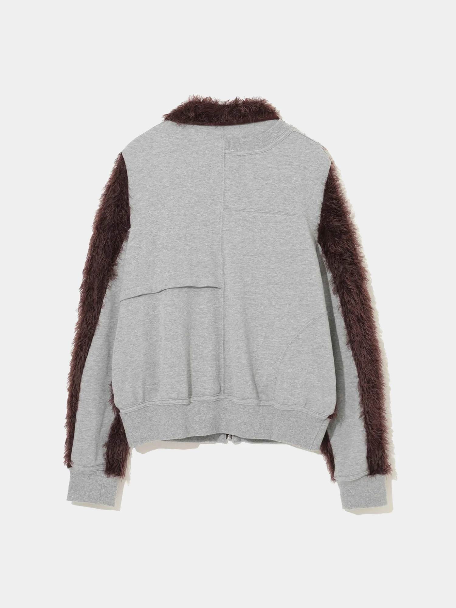 Женский бомбер UNDERCOVER Zip Fuzzy Front Panel Brown