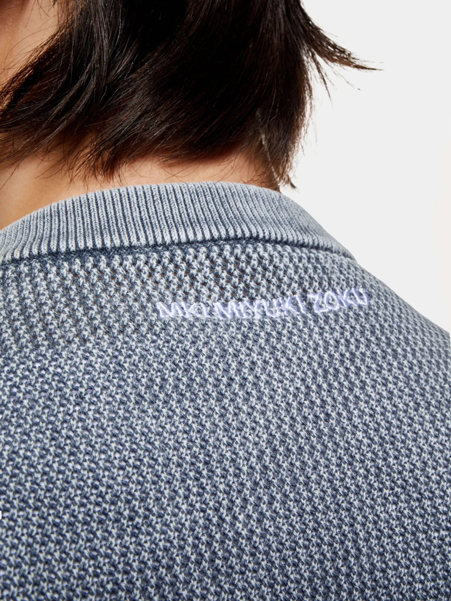 Лонгслив MKI MIYUKI ZOKU Pigment Grey Loose Gauge L/S