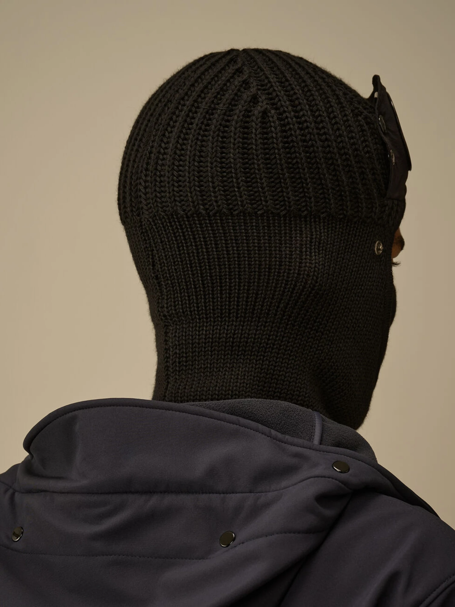 Балаклава C.P. Company Extrafine Merino Wool Goggle Black