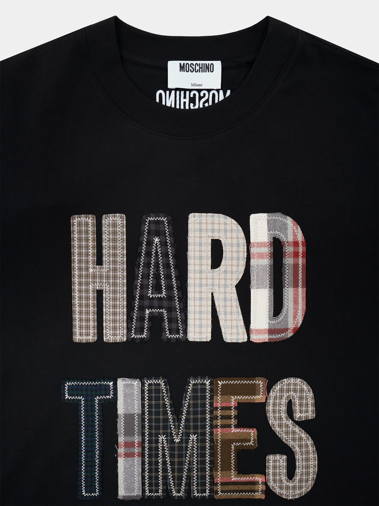 Женская футболка MOSCHINO Hard Times Black