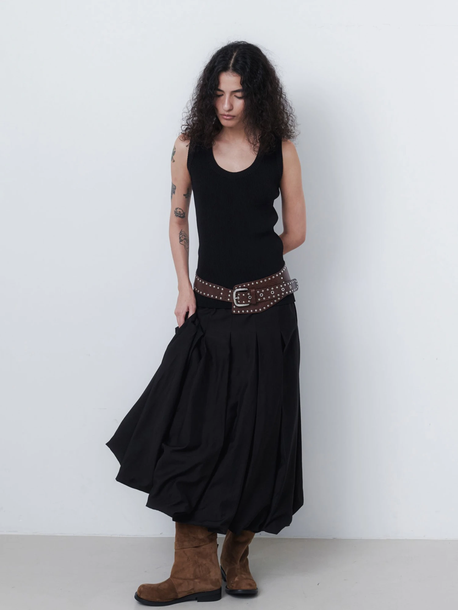 Женский топ EPINGLER Round Knit Black