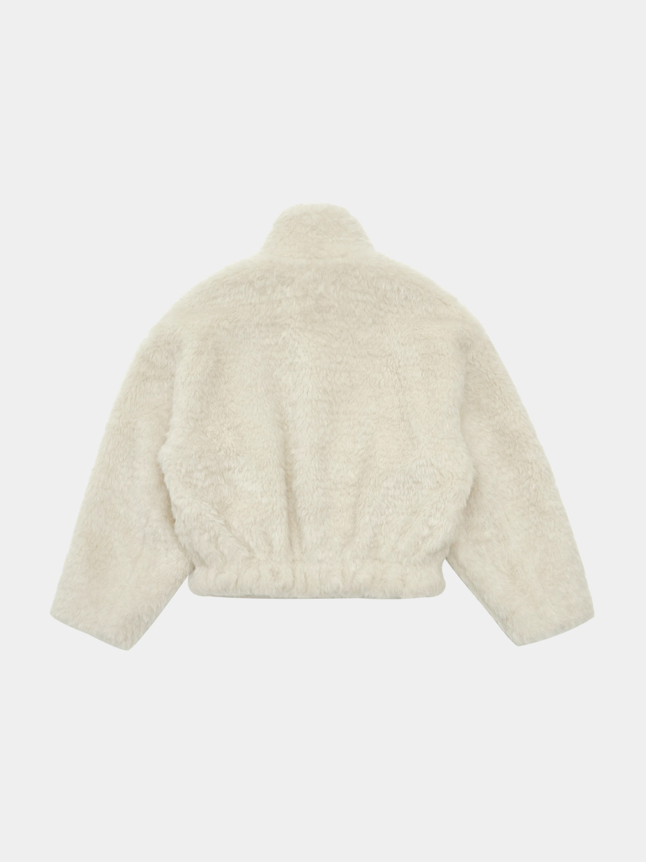 Женская флисовая куртка AMOMENTO Hairy Fur Blouson Ivory