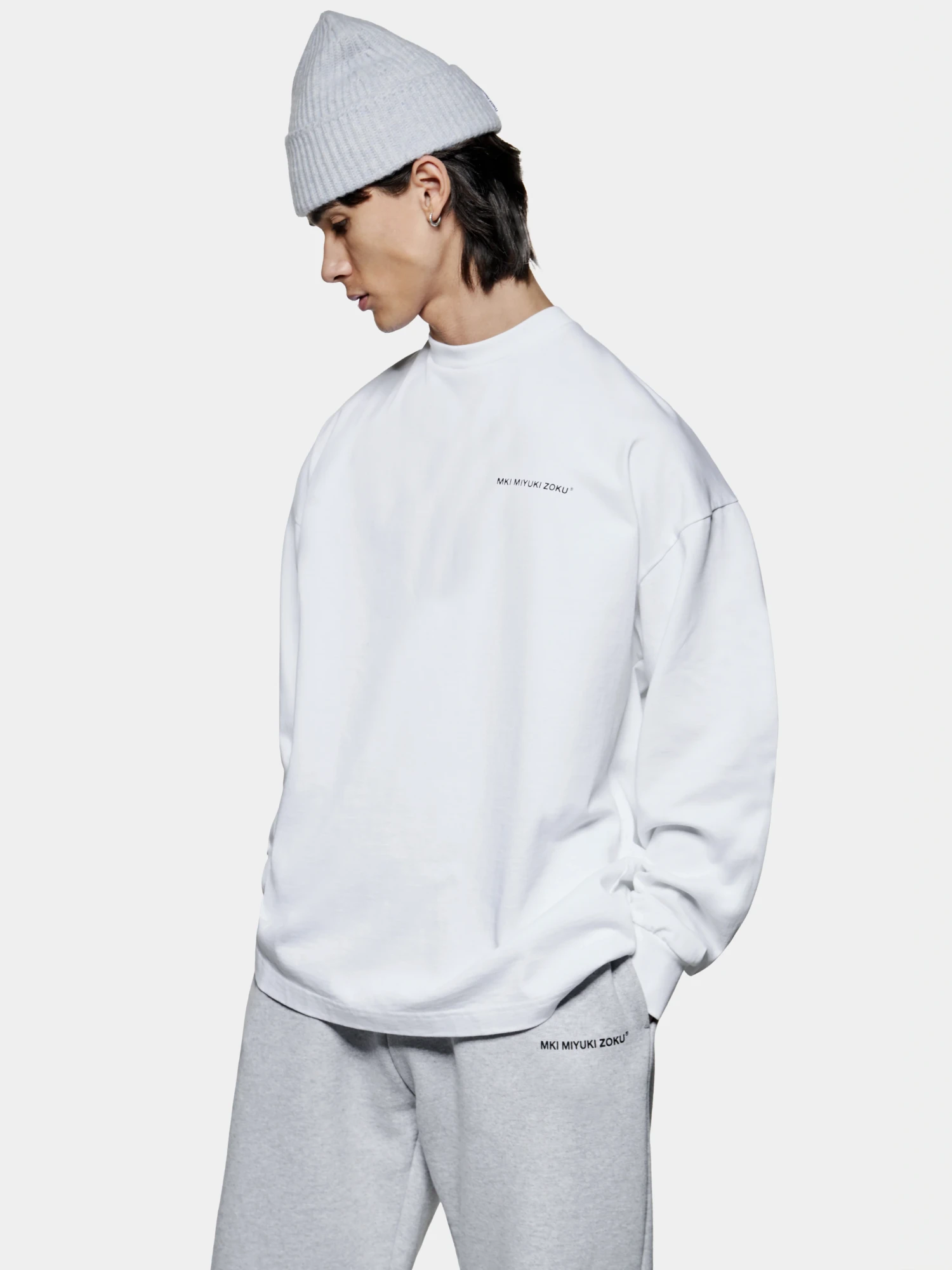 Лонгслив MKI MIYUKI ZOKU Uniform Long Sleeve White